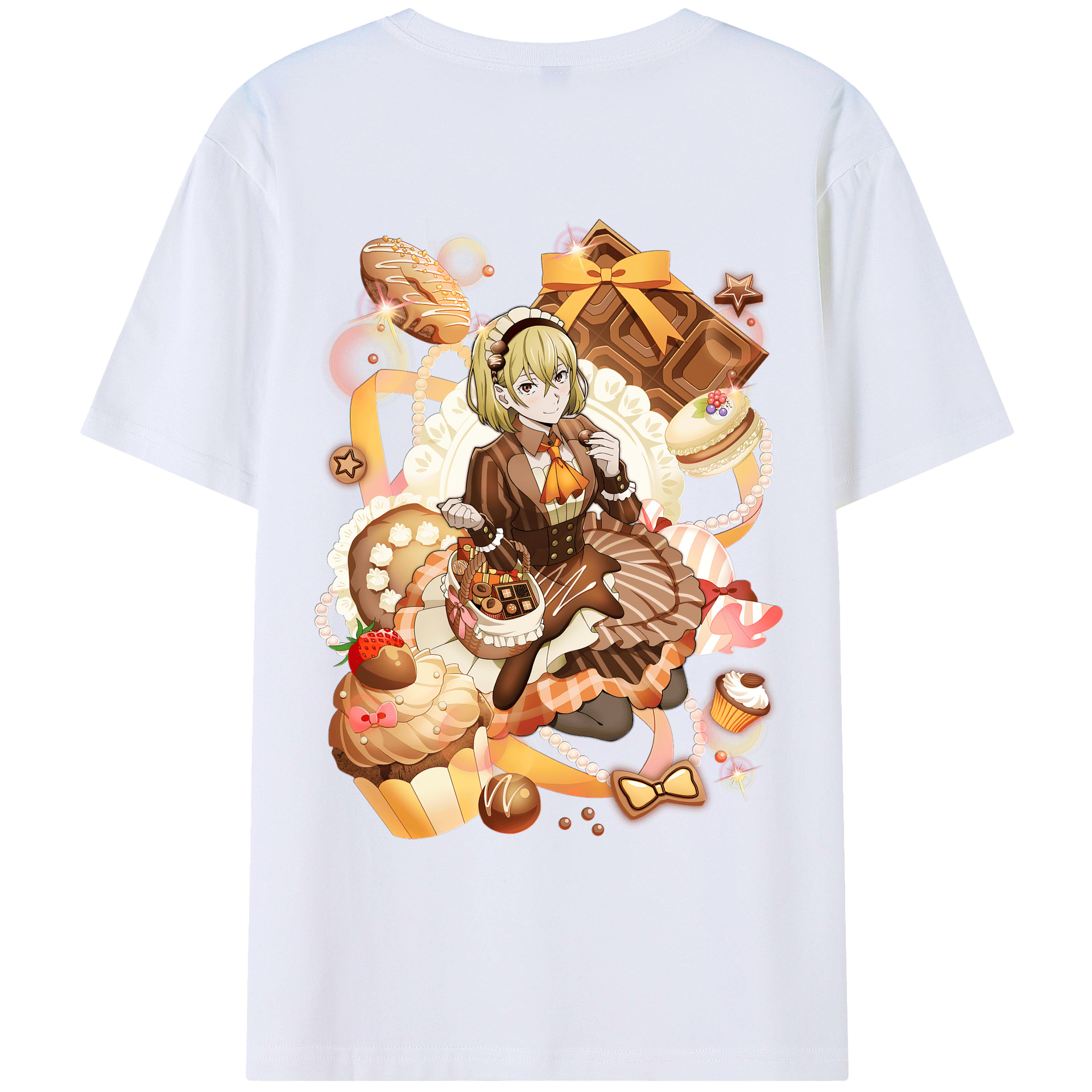 （画像用） 文豪ストレイドッグス Bungo Stray Dogs 綿100％ メンズ半袖Tシャツ（バックプリント） 通気性