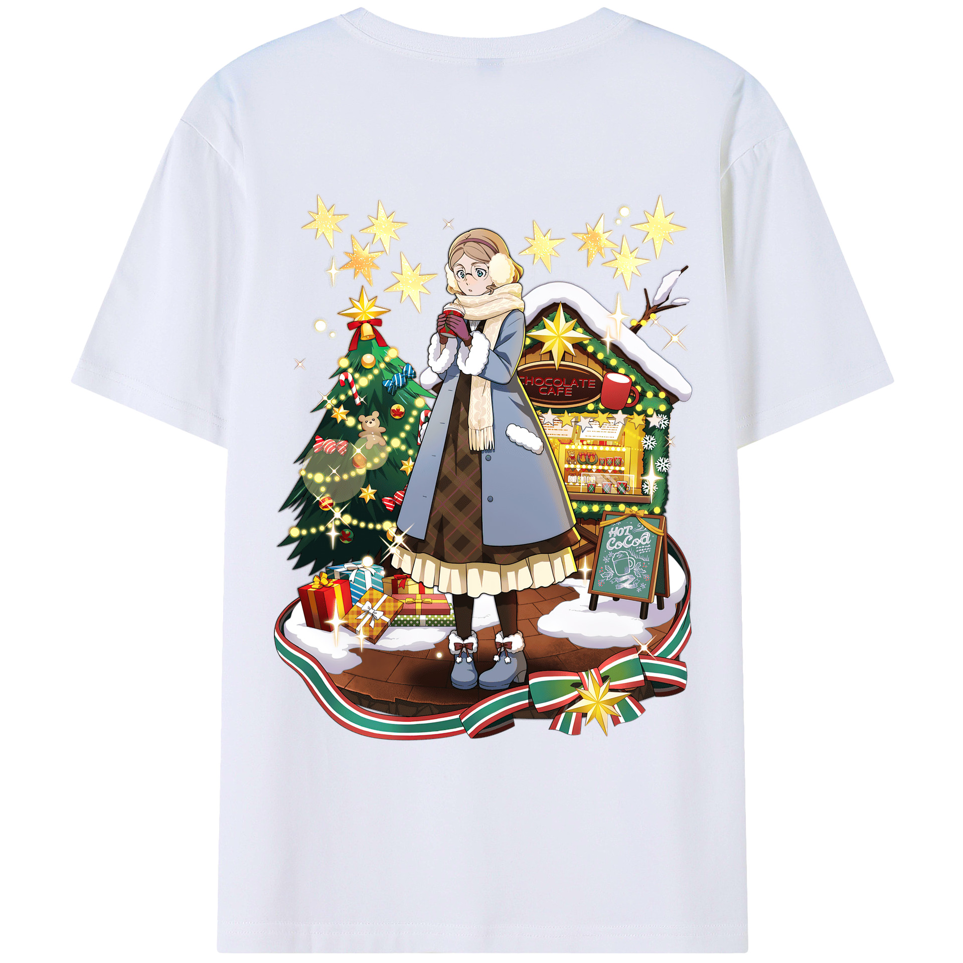 （画像用） 文豪ストレイドッグス Bungo Stray Dogs 綿100％ メンズ半袖Tシャツ（バックプリント） 通気性
