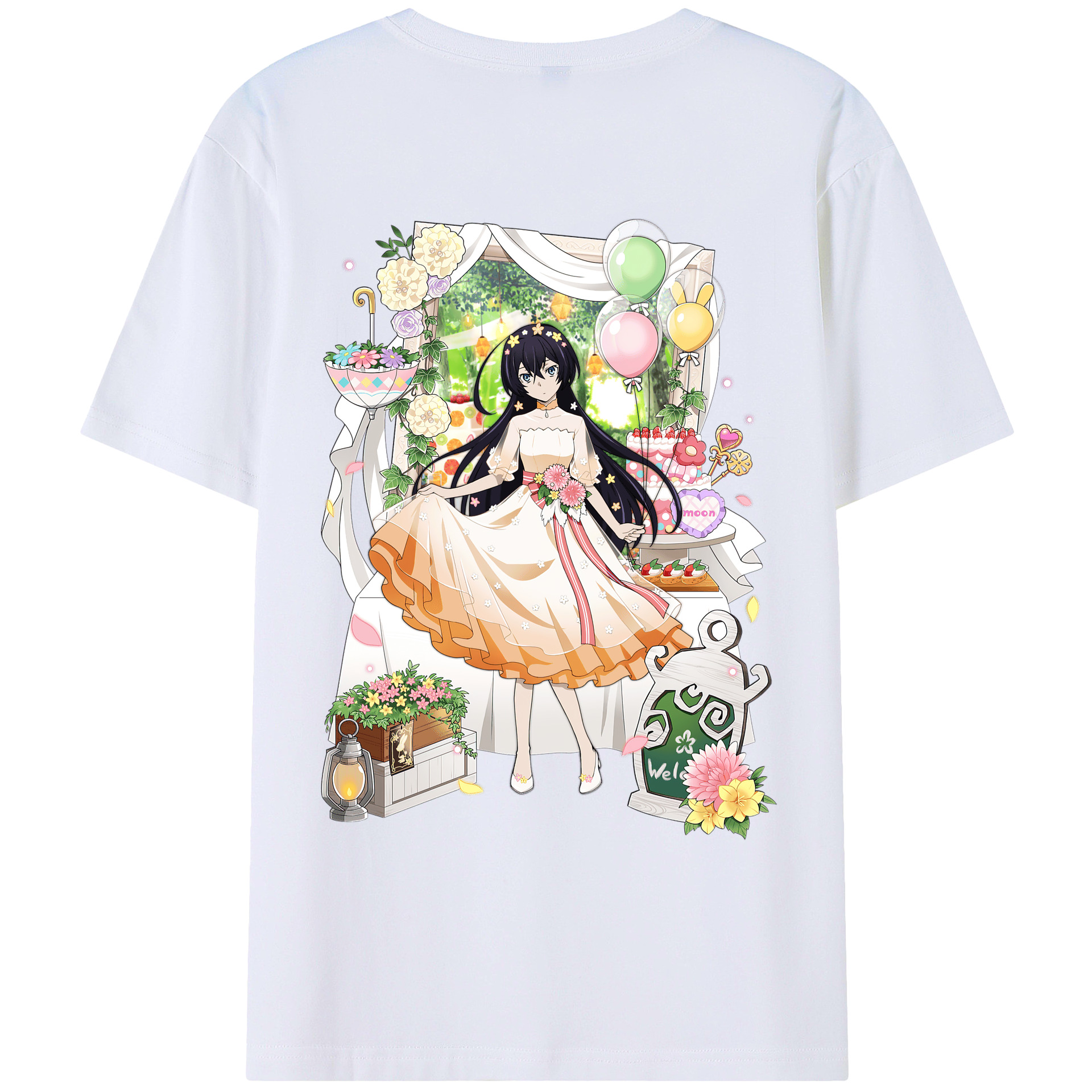 （画像用） 文豪ストレイドッグス Bungo Stray Dogs 綿100％ メンズ半袖Tシャツ（バックプリント） 通気性