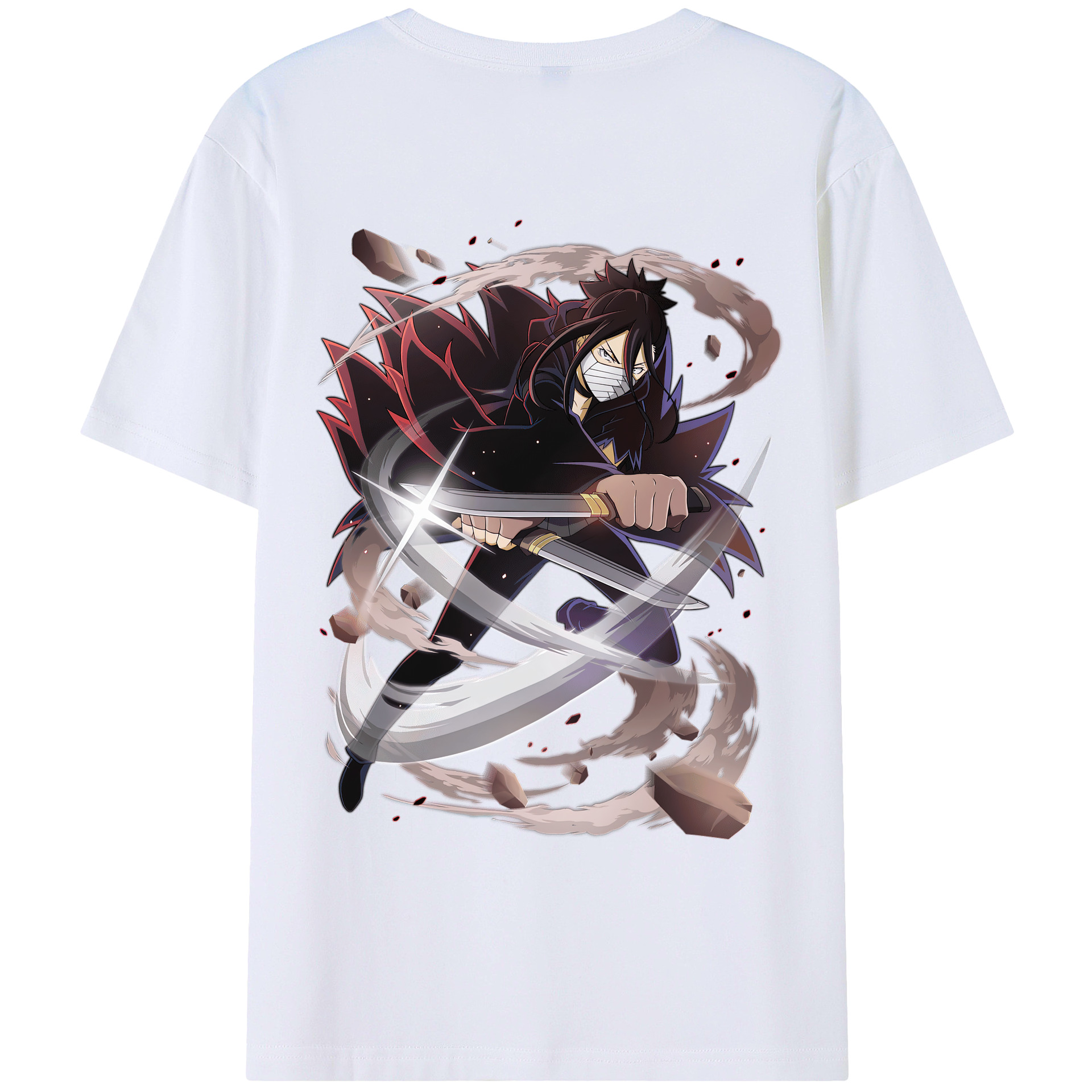 （画像用） 文豪ストレイドッグス Bungo Stray Dogs 綿100％ メンズ半袖Tシャツ（バックプリント） 通気性