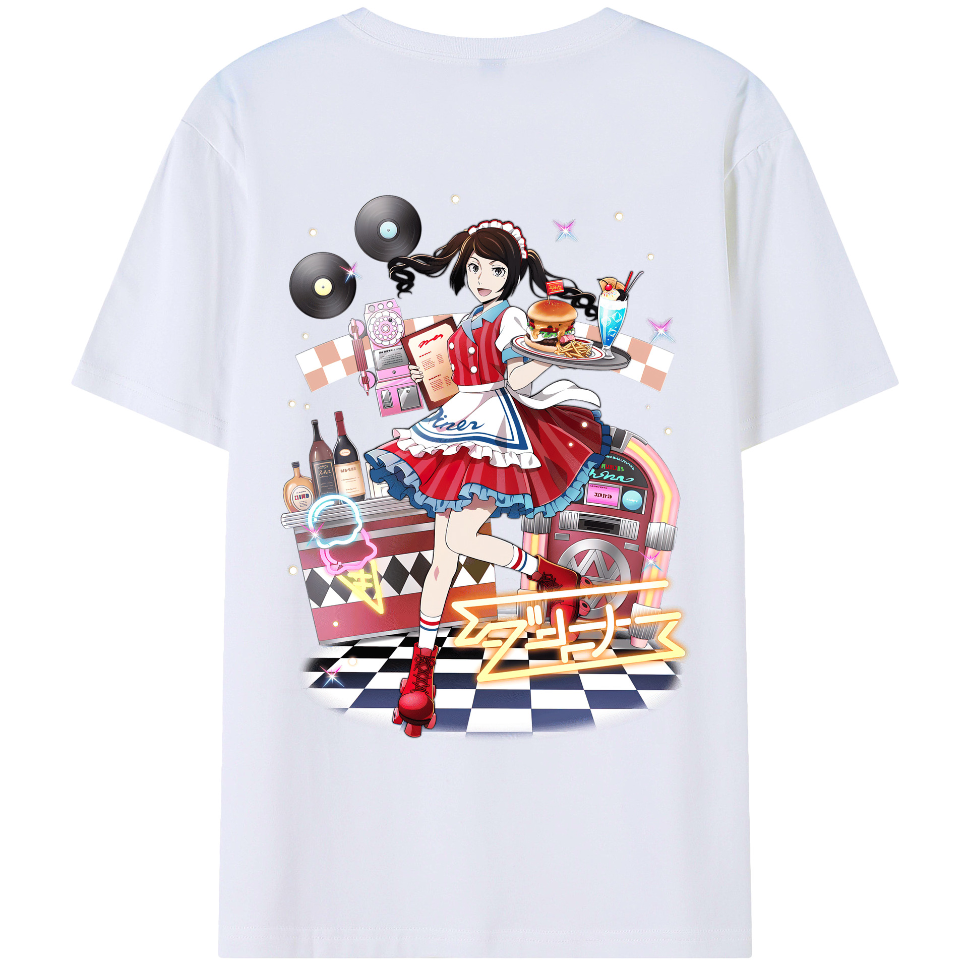 （画像用） 文豪ストレイドッグス Bungo Stray Dogs 綿100％ メンズ半袖Tシャツ（バックプリント） 通気性