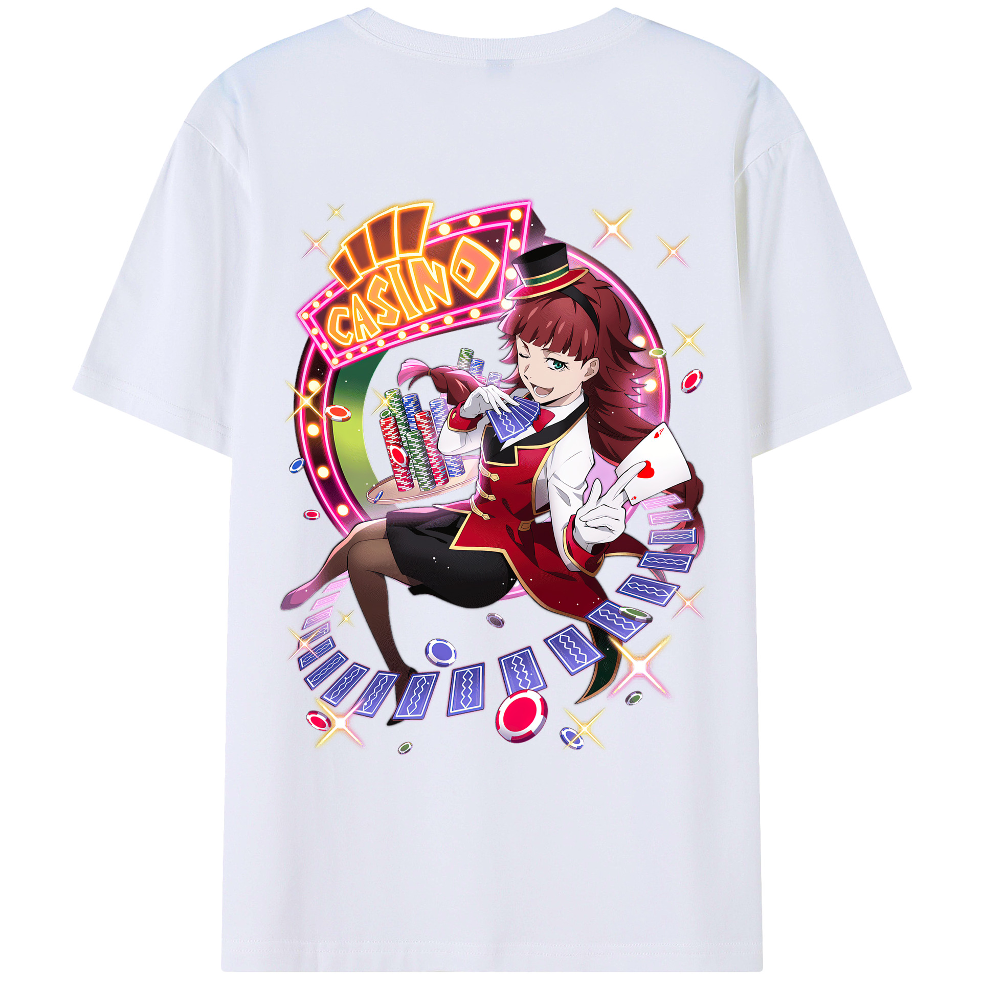 （画像用） 文豪ストレイドッグス Bungo Stray Dogs 綿100％ メンズ半袖Tシャツ（バックプリント） 通気性