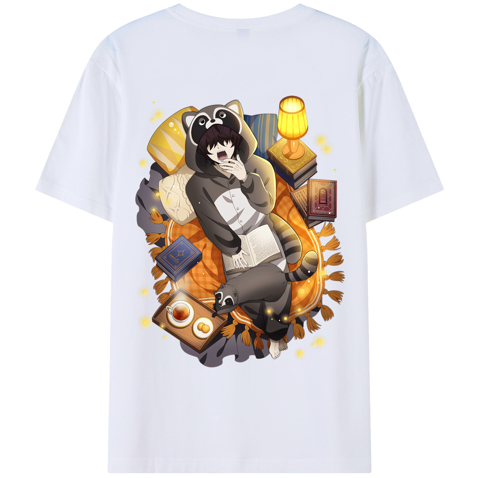 （画像用） 文豪ストレイドッグス Bungo Stray Dogs 綿100％ メンズ半袖Tシャツ（バックプリント） 通気性