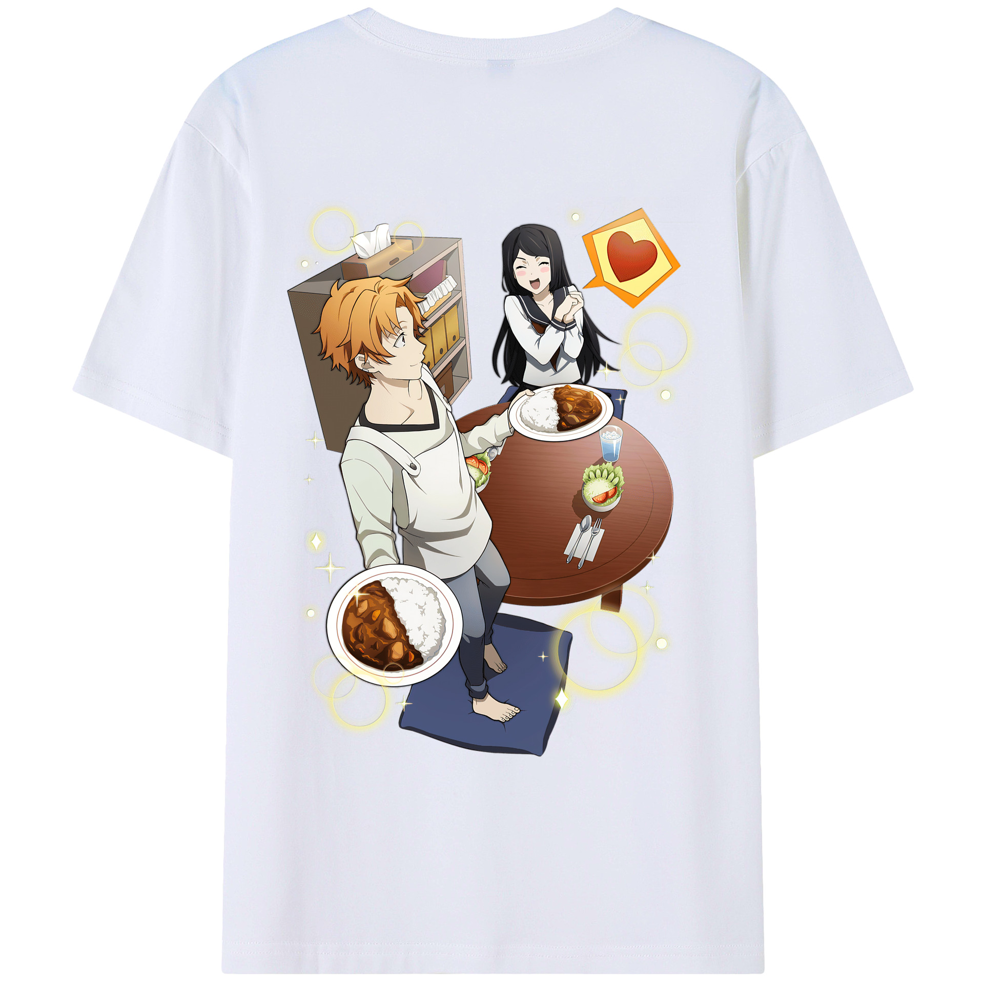 （画像用） 文豪ストレイドッグス Bungo Stray Dogs 綿100％ メンズ半袖Tシャツ（バックプリント） 通気性