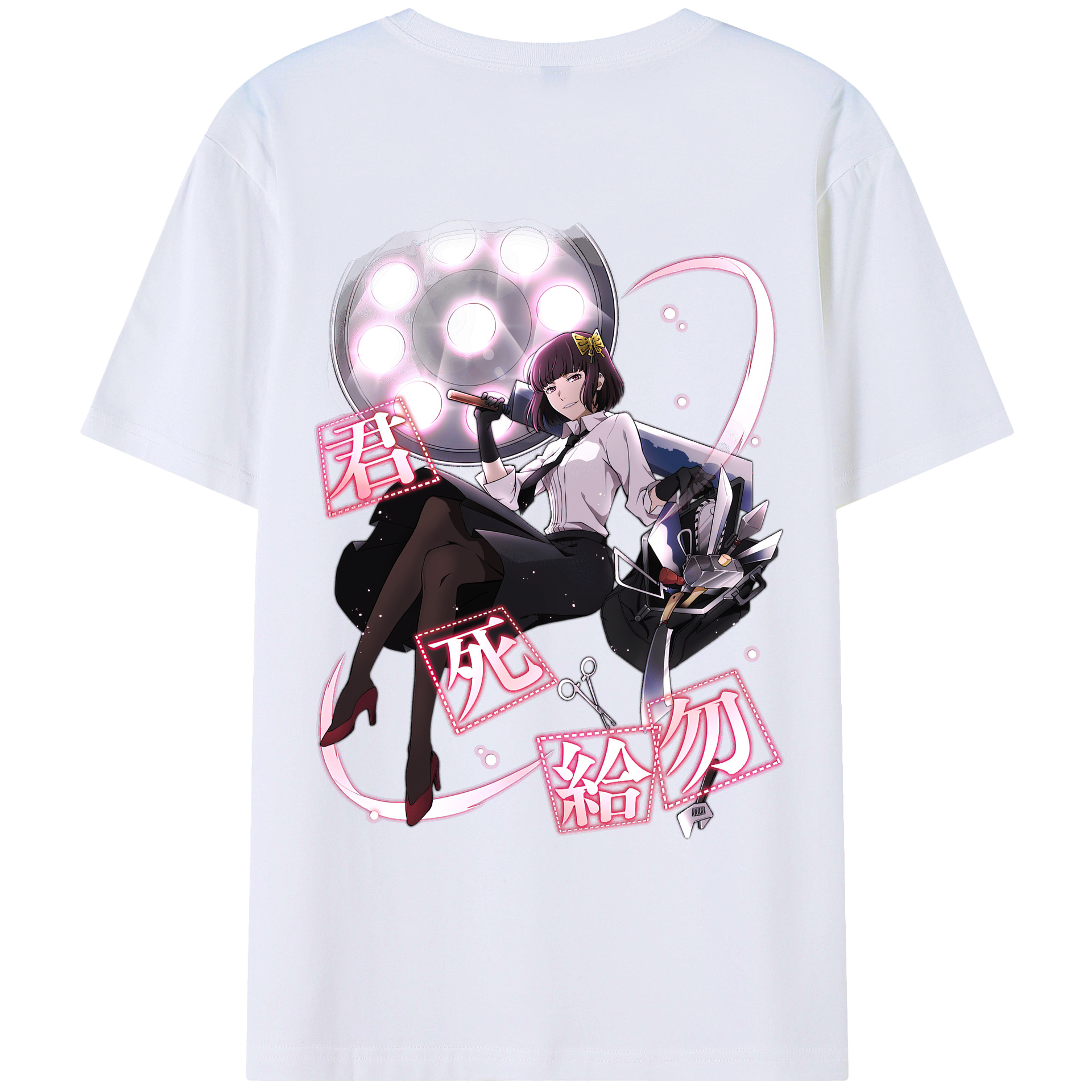 （画像用） 文豪ストレイドッグス Bungo Stray Dogs 綿100％ メンズ半袖Tシャツ（バックプリント） 通気性