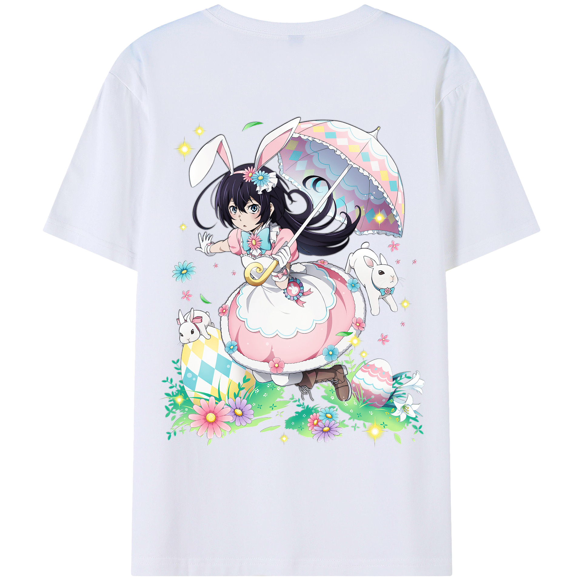 （画像用） 文豪ストレイドッグス Bungo Stray Dogs 綿100％ メンズ半袖Tシャツ（バックプリント） 通気性