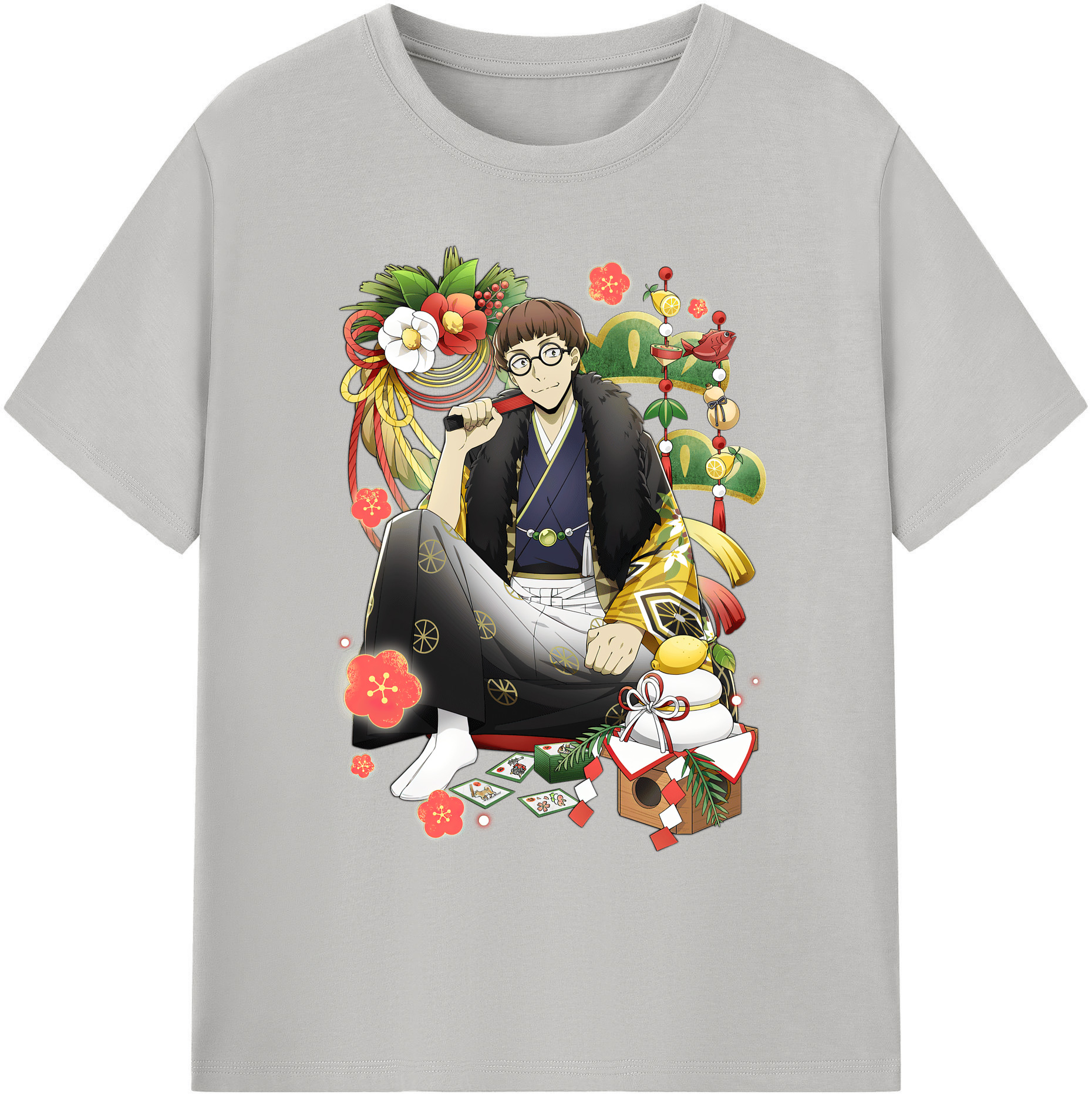 （画像用） 文豪ストレイドッグス Bungo Stray Dogs 綿100％ メンズ半袖Tシャツ｜肌触りやわらか＆通気性