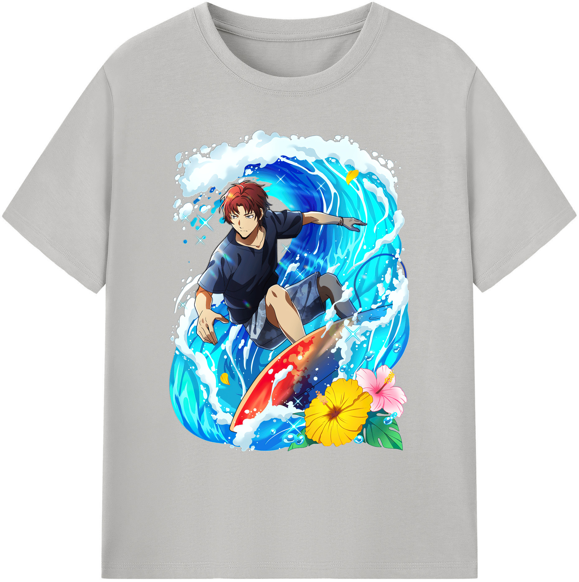 （画像用） 文豪ストレイドッグス Bungo Stray Dogs 綿100％ メンズ半袖Tシャツ｜肌触りやわらか＆通気性