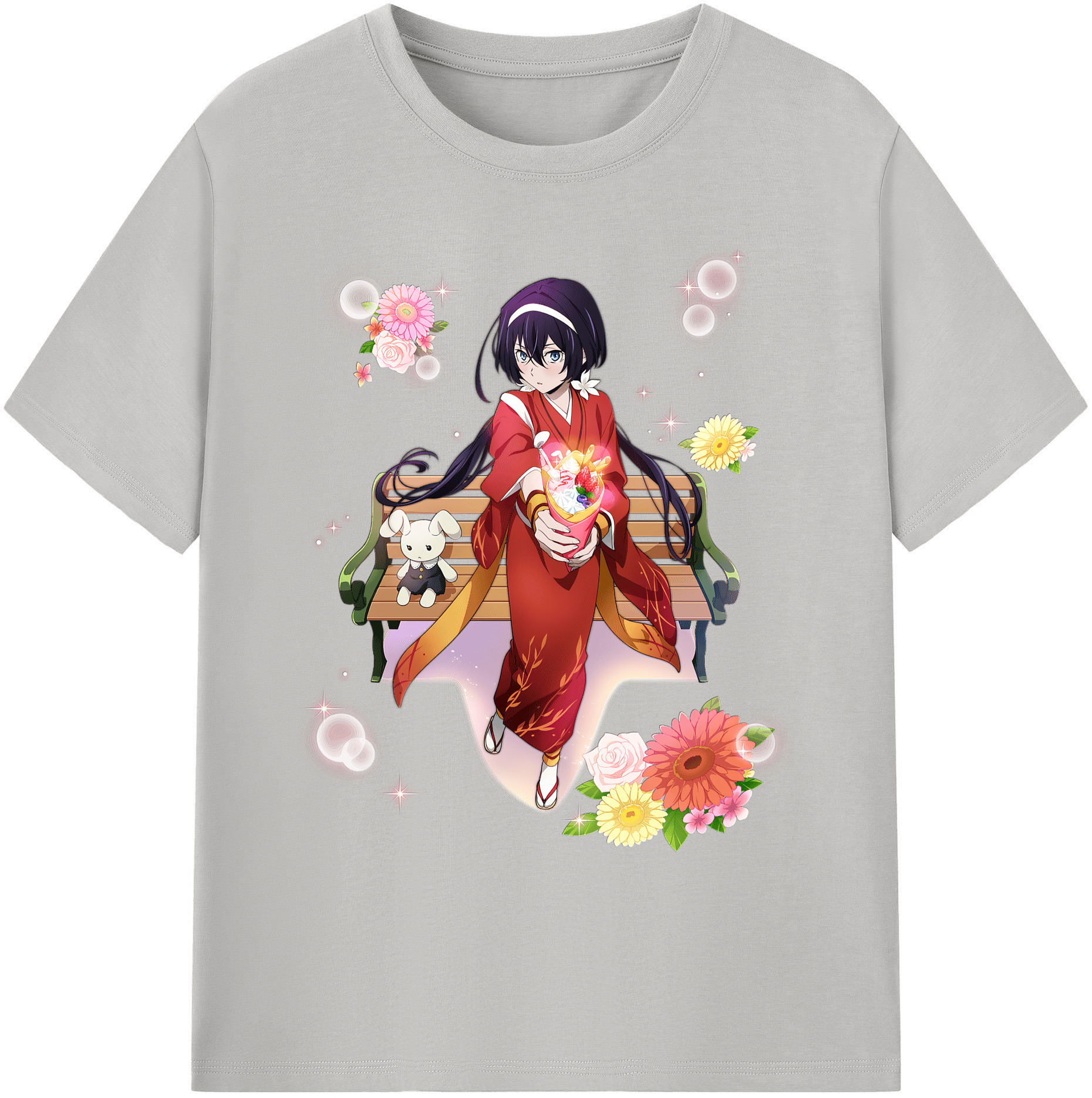 （画像用） 文豪ストレイドッグス Bungo Stray Dogs 綿100％ メンズ半袖Tシャツ｜肌触りやわらか＆通気性