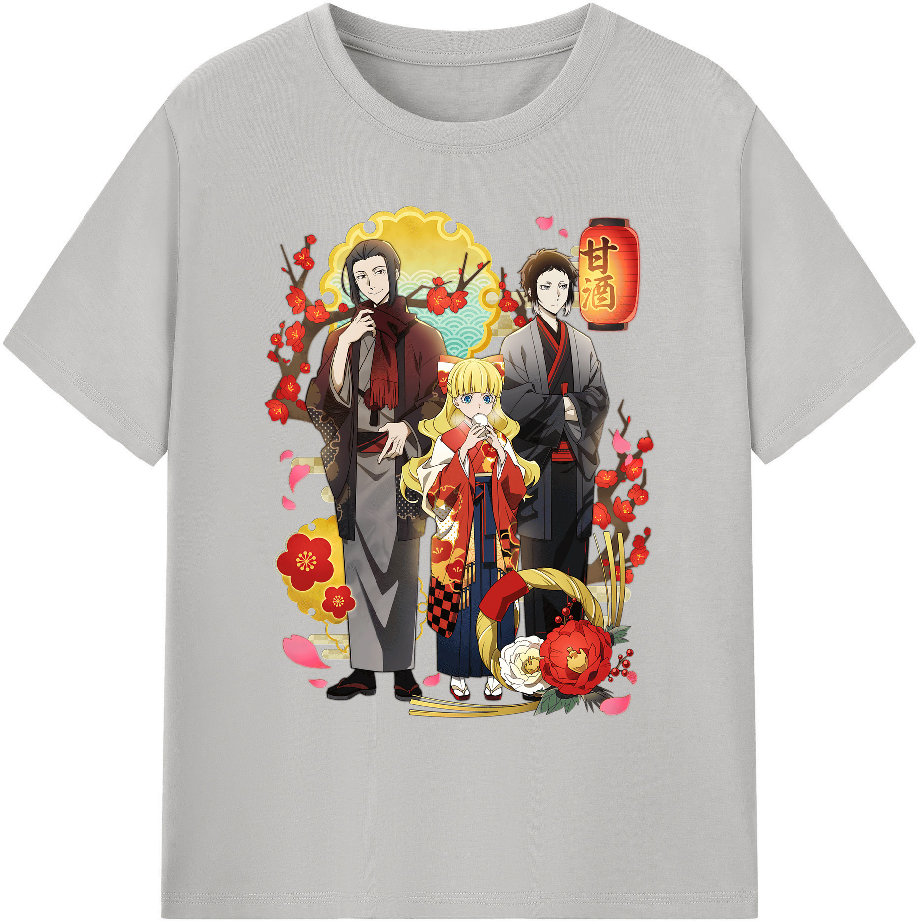 （画像用） 文豪ストレイドッグス Bungo Stray Dogs 綿100％ メンズ半袖Tシャツ｜肌触りやわらか＆通気性