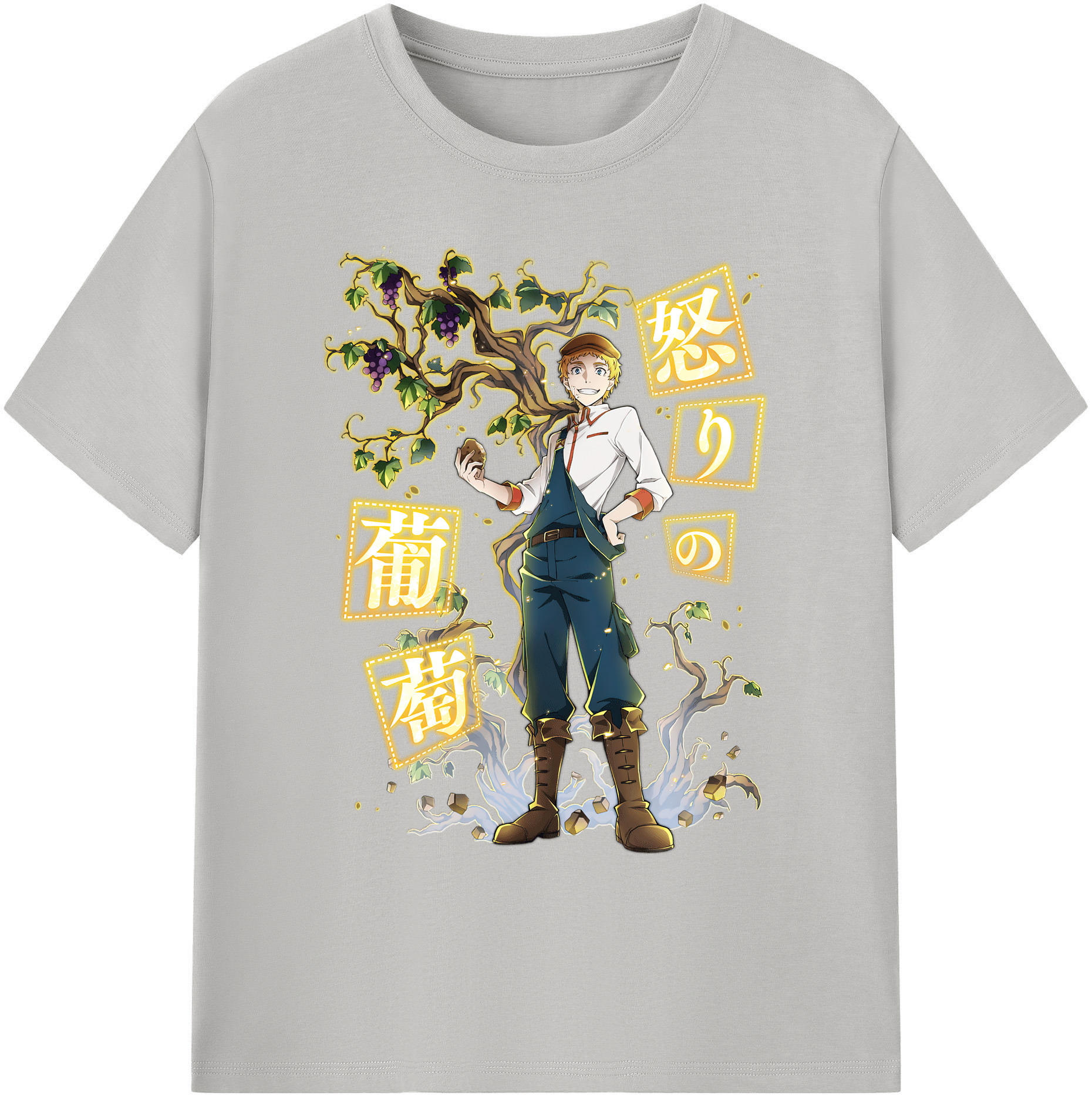 （画像用） 文豪ストレイドッグス Bungo Stray Dogs 綿100％ メンズ半袖Tシャツ｜肌触りやわらか＆通気性
