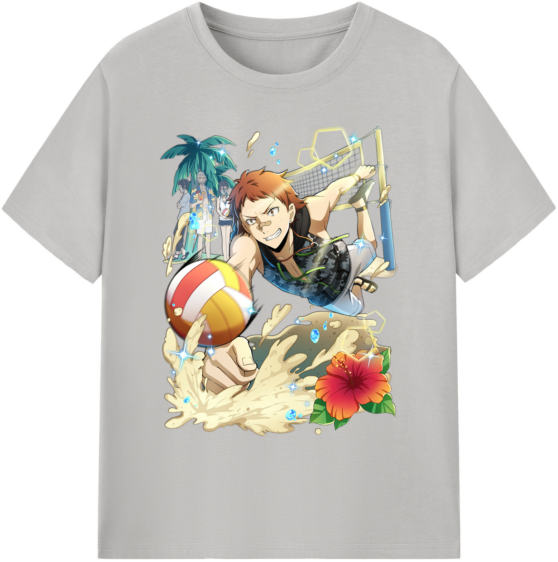 （画像用） 文豪ストレイドッグス Bungo Stray Dogs 綿100％ メンズ半袖Tシャツ｜肌触りやわらか＆通気性