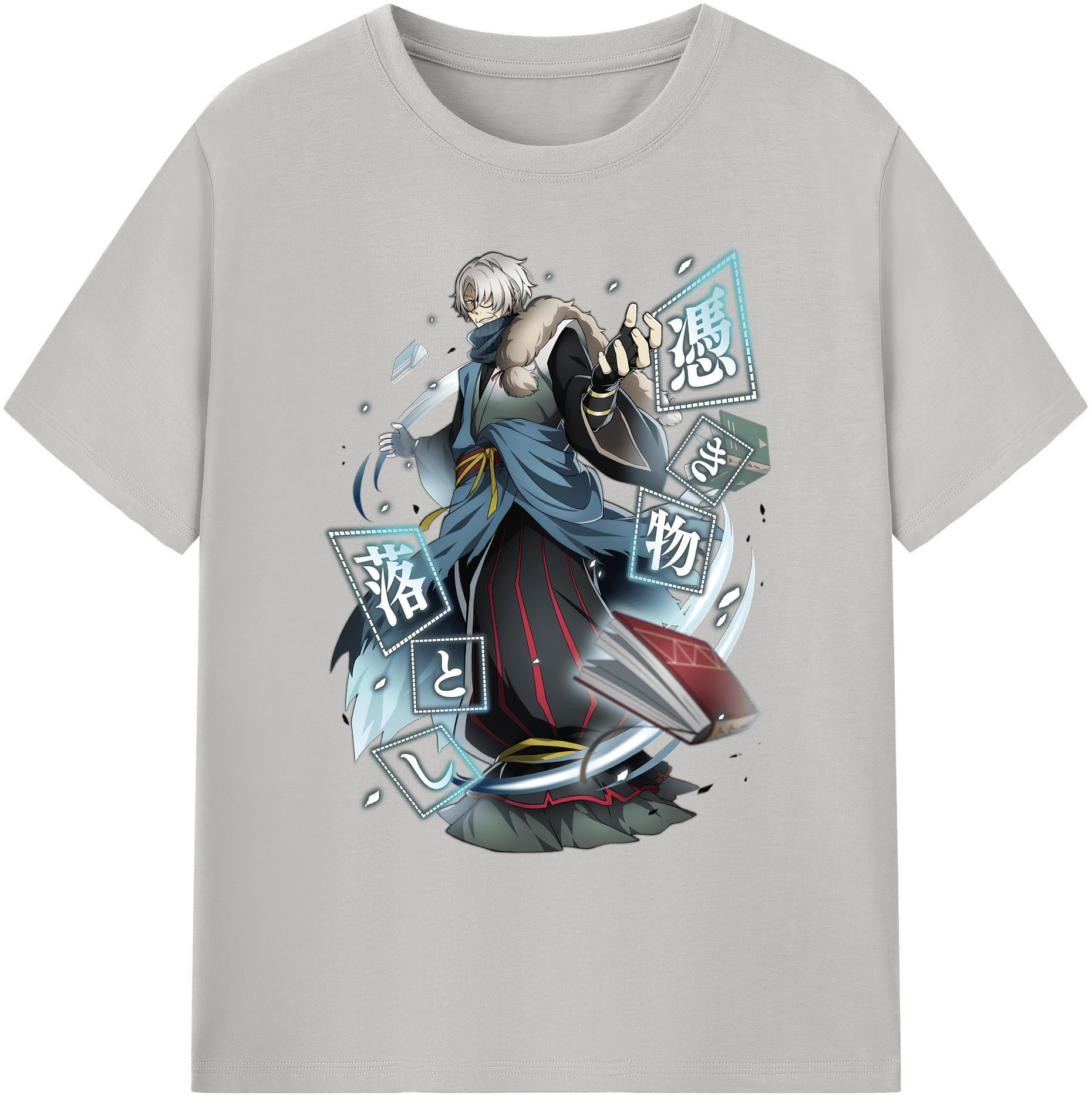 （画像用） 文豪ストレイドッグス Bungo Stray Dogs 綿100％ メンズ半袖Tシャツ｜肌触りやわらか＆通気性
