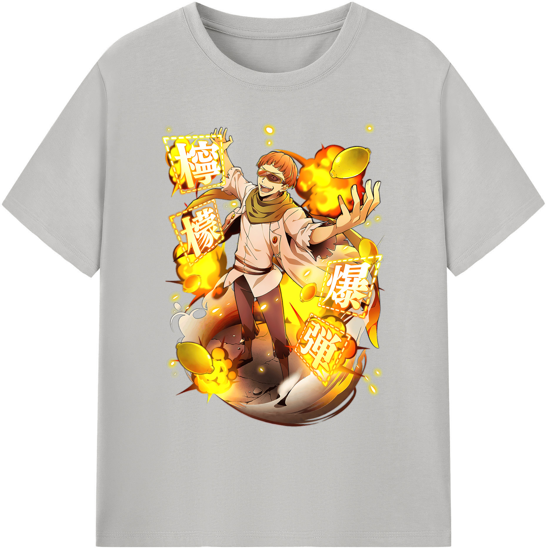 （画像用） 文豪ストレイドッグス Bungo Stray Dogs 綿100％ メンズ半袖Tシャツ｜肌触りやわらか＆通気性