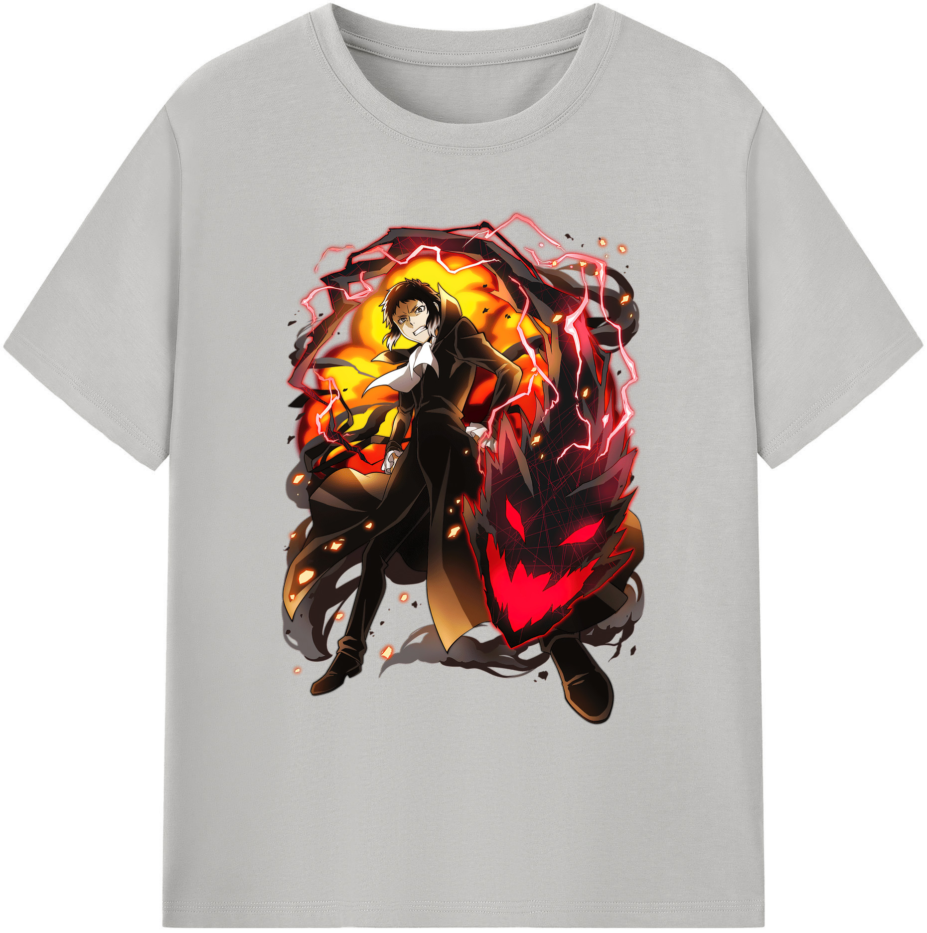 （画像用） 文豪ストレイドッグス Bungo Stray Dogs 綿100％ メンズ半袖Tシャツ｜肌触りやわらか＆通気性