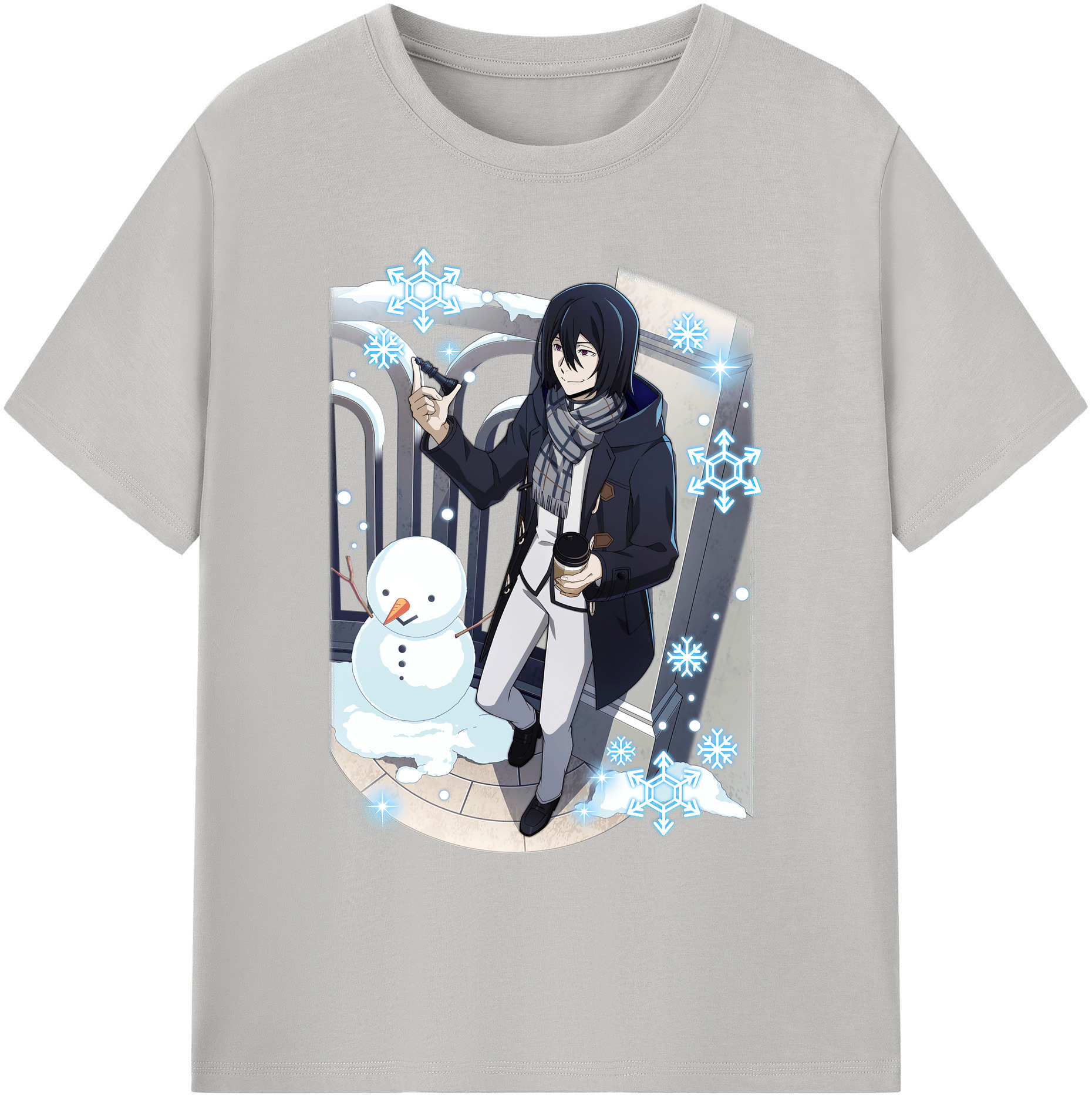 （画像用） 文豪ストレイドッグス Bungo Stray Dogs 綿100％ メンズ半袖Tシャツ｜肌触りやわらか＆通気性