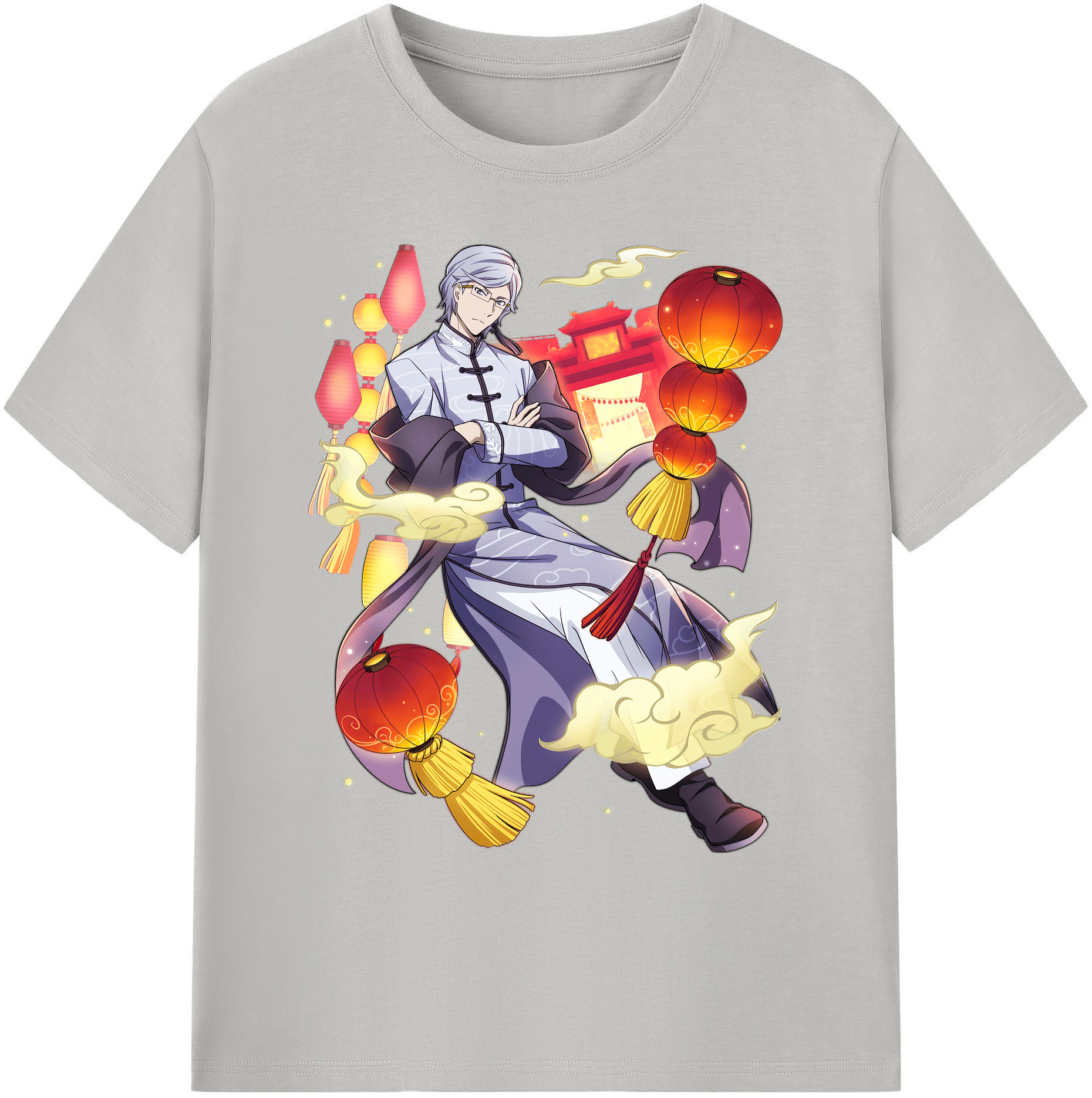 （画像用） 文豪ストレイドッグス Bungo Stray Dogs 綿100％ メンズ半袖Tシャツ｜肌触りやわらか＆通気性