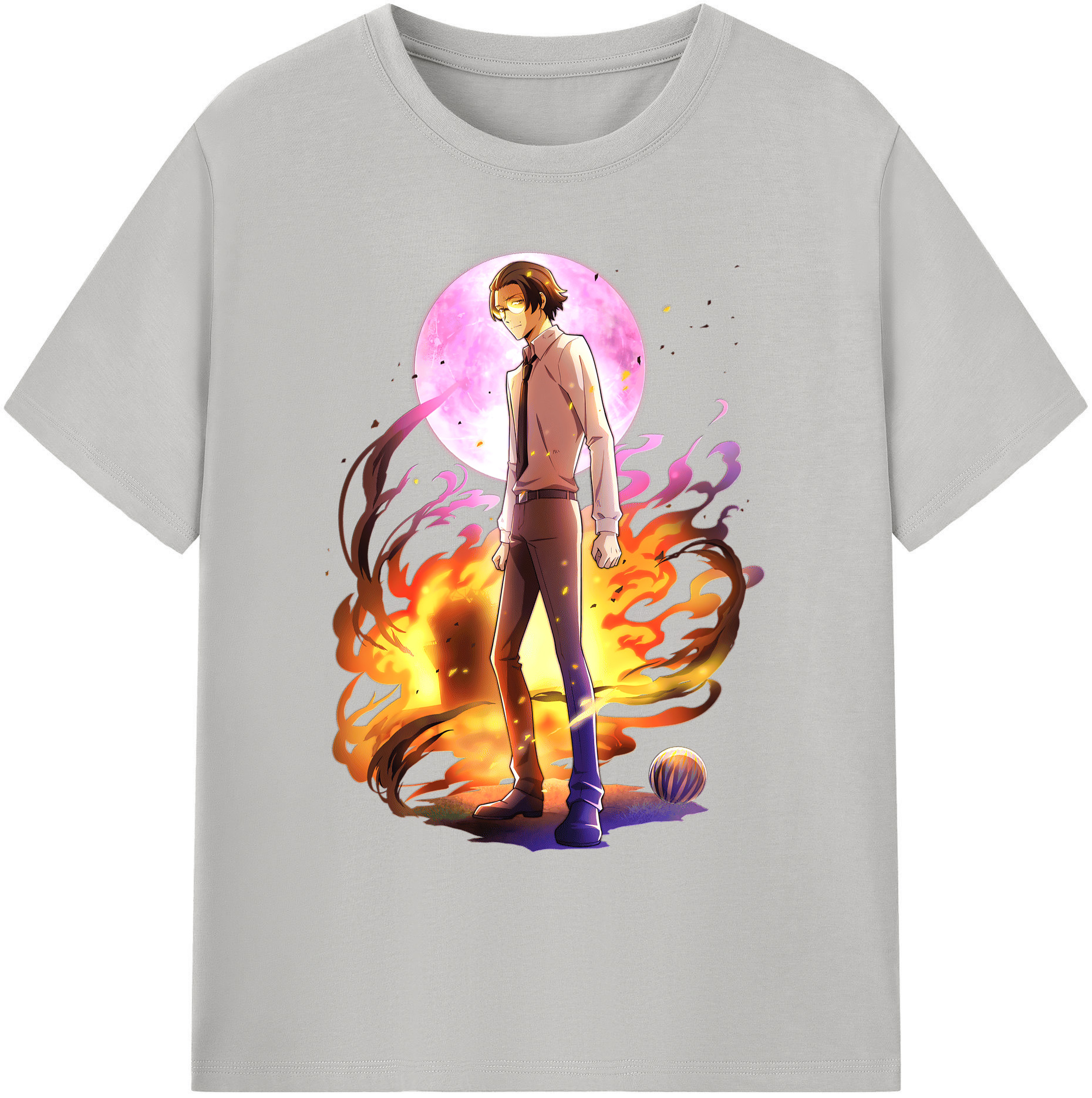 （画像用） 文豪ストレイドッグス Bungo Stray Dogs 綿100％ メンズ半袖Tシャツ｜肌触りやわらか＆通気性