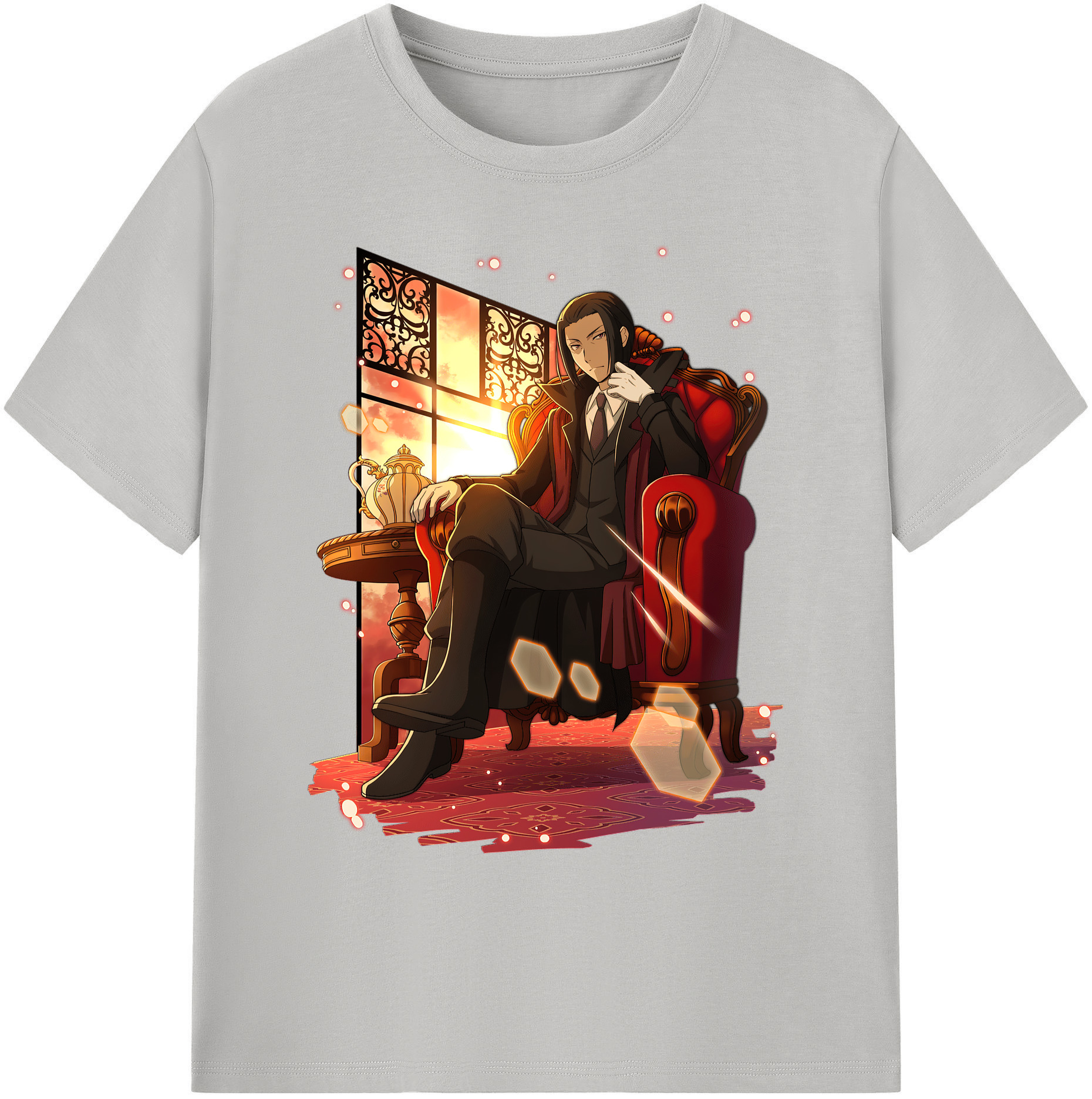 （画像用） 文豪ストレイドッグス Bungo Stray Dogs 綿100％ メンズ半袖Tシャツ｜肌触りやわらか＆通気性