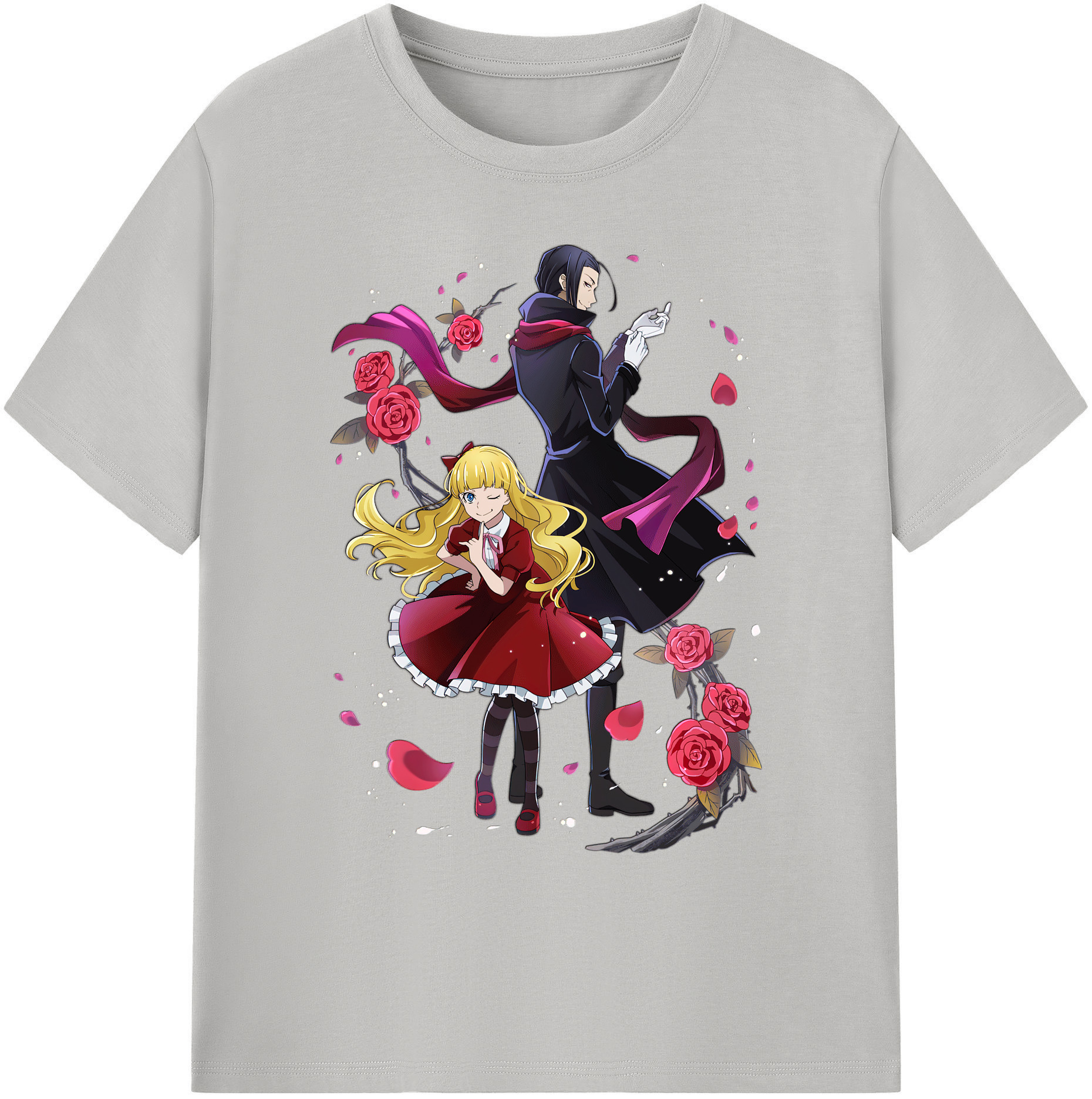 （画像用） 文豪ストレイドッグス Bungo Stray Dogs 綿100％ メンズ半袖Tシャツ｜肌触りやわらか＆通気性