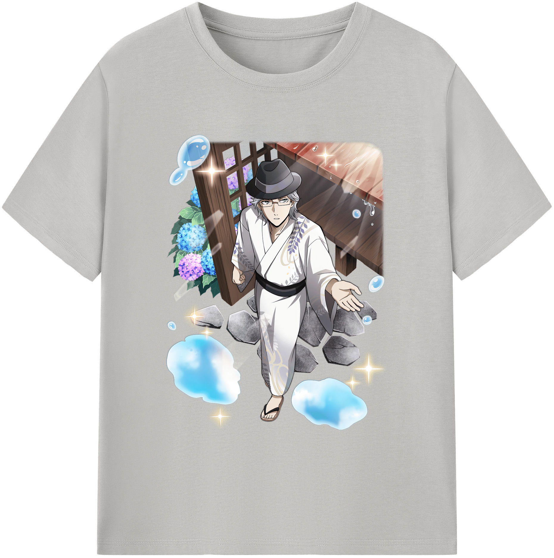 （画像用） 文豪ストレイドッグス Bungo Stray Dogs 綿100％ メンズ半袖Tシャツ｜肌触りやわらか＆通気性