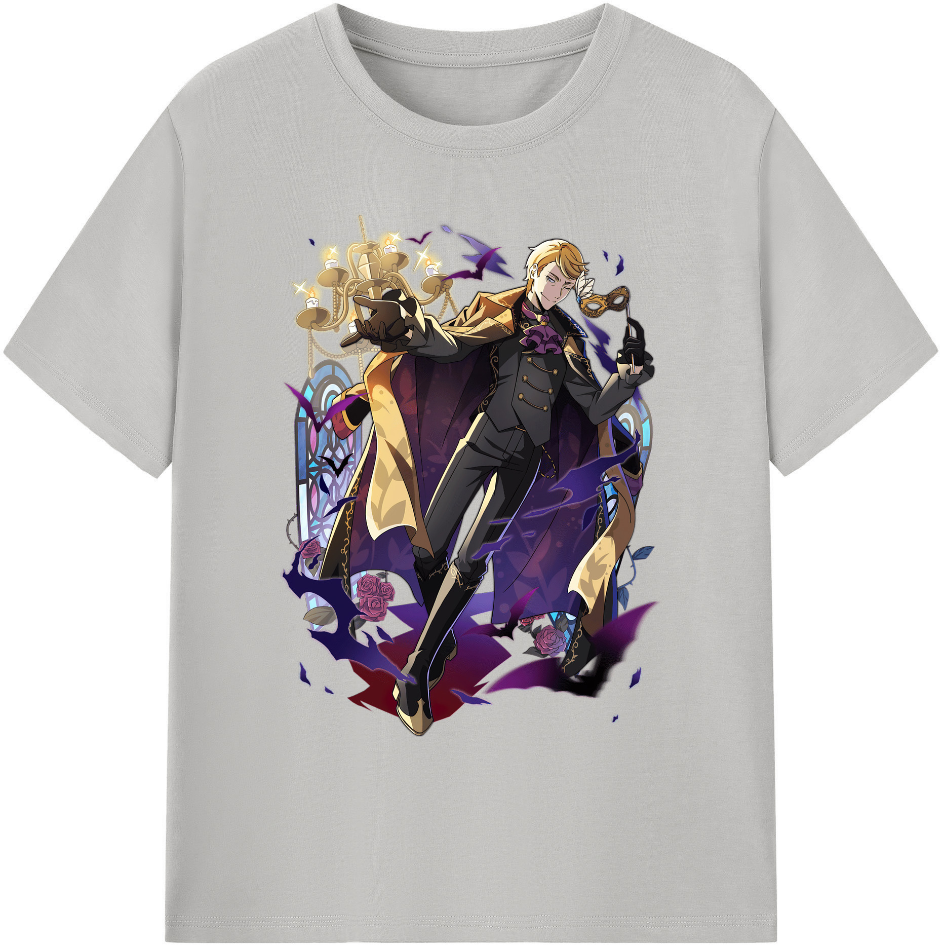 （画像用） 文豪ストレイドッグス Bungo Stray Dogs 綿100％ メンズ半袖Tシャツ｜肌触りやわらか＆通気性