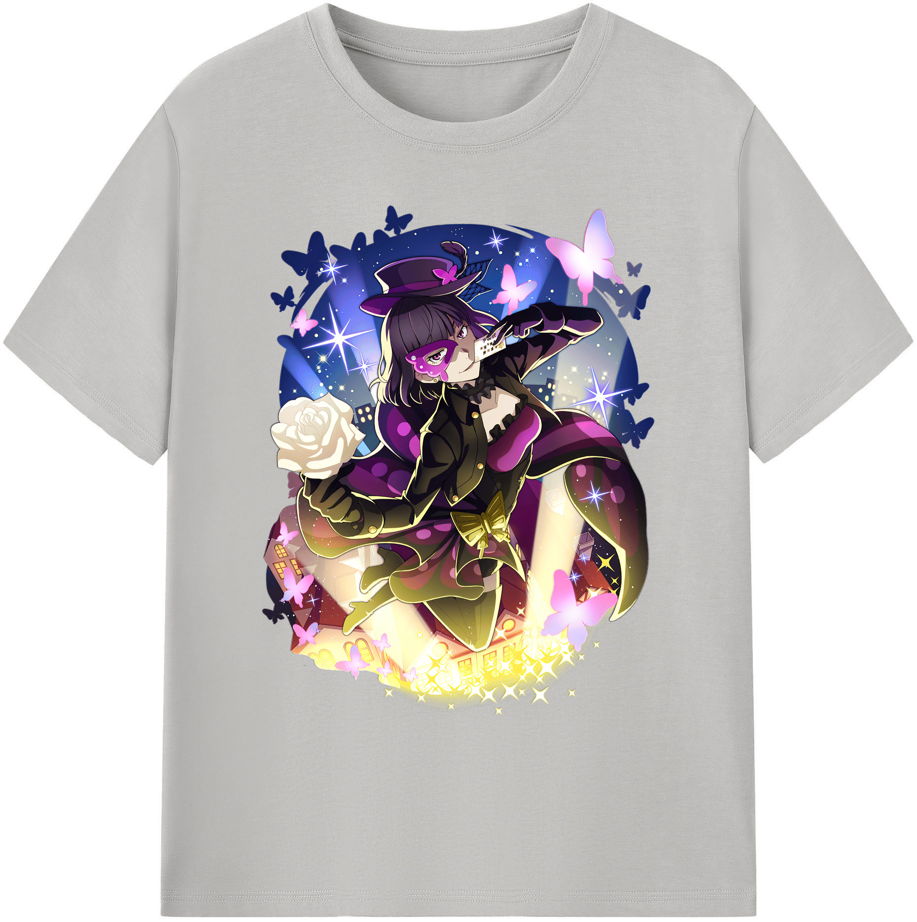（画像用） 文豪ストレイドッグス Bungo Stray Dogs 綿100％ メンズ半袖Tシャツ｜肌触りやわらか＆通気性