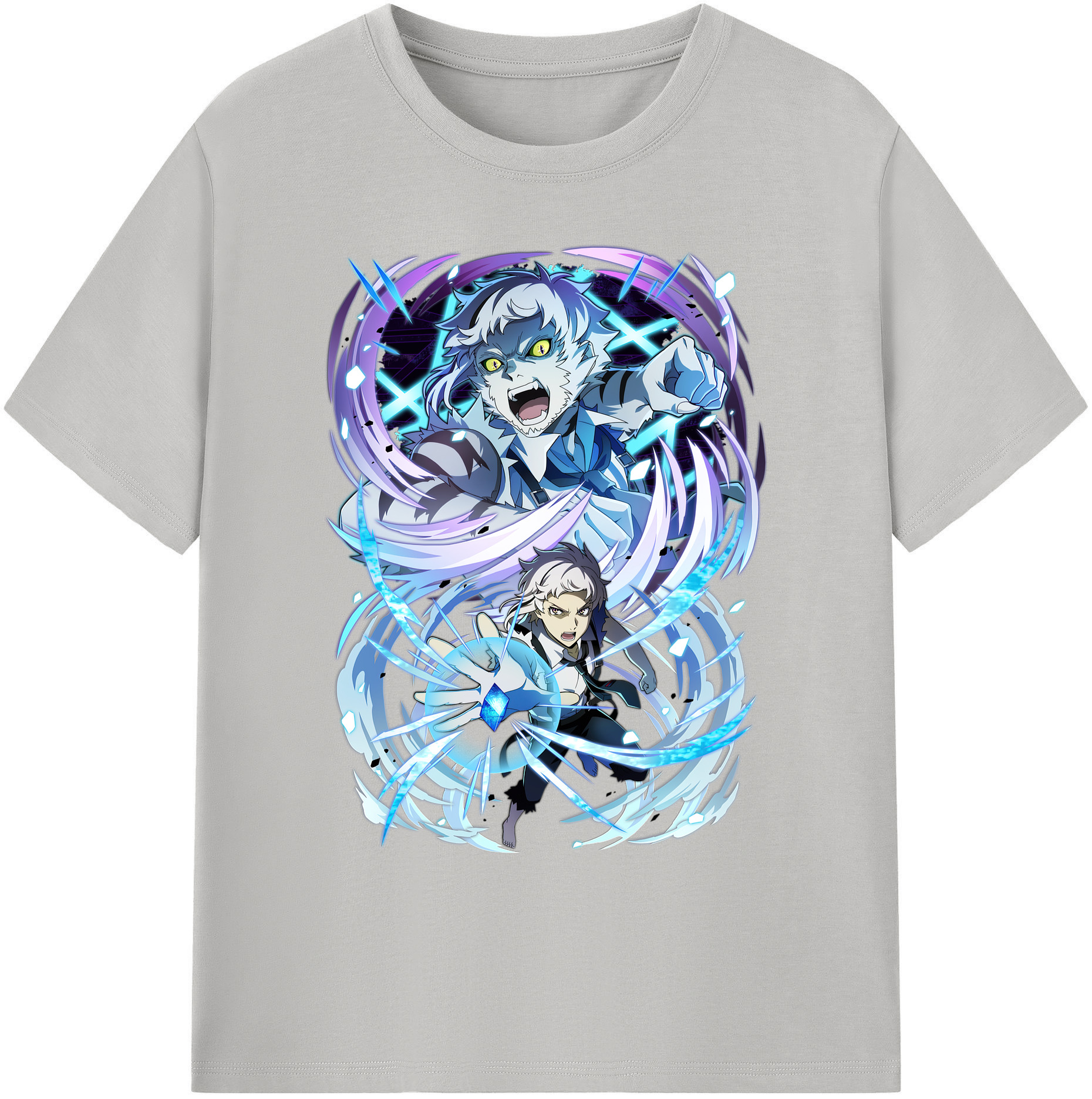 （画像用） 文豪ストレイドッグス Bungo Stray Dogs 綿100％ メンズ半袖Tシャツ｜肌触りやわらか＆通気性
