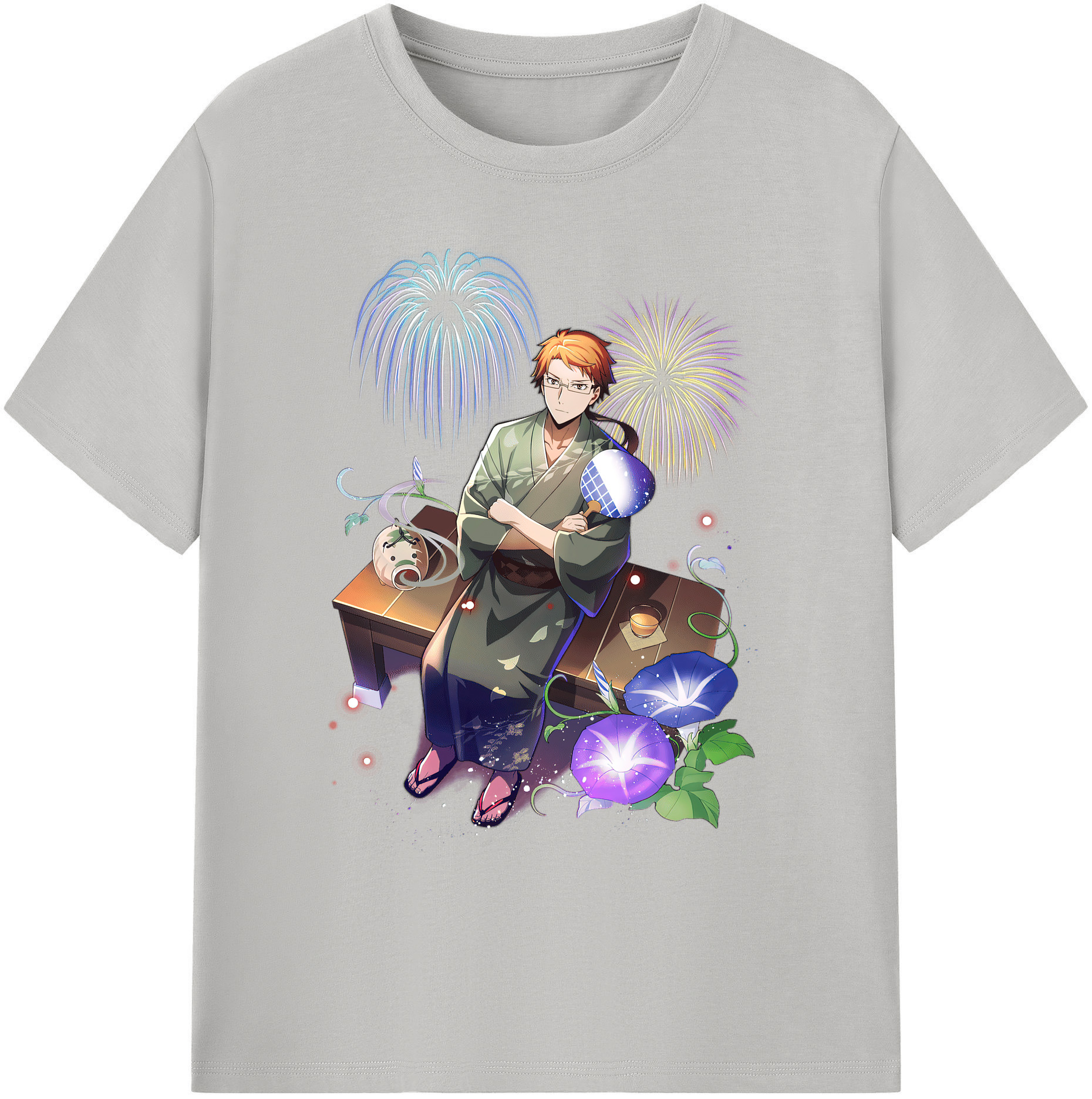 （画像用） 文豪ストレイドッグス Bungo Stray Dogs 綿100％ メンズ半袖Tシャツ｜肌触りやわらか＆通気性