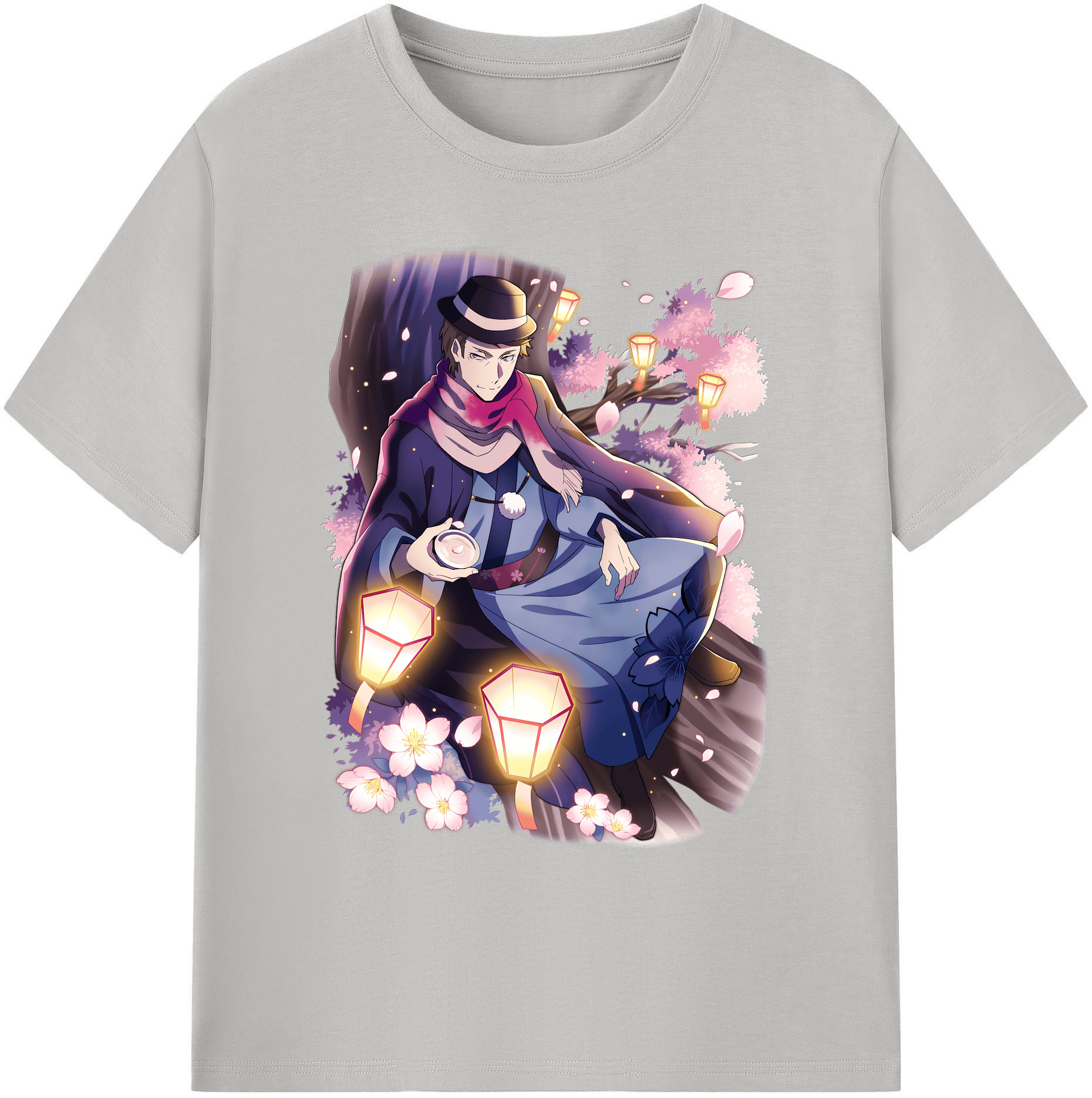 （画像用） 文豪ストレイドッグス Bungo Stray Dogs 綿100％ メンズ半袖Tシャツ｜肌触りやわらか＆通気性