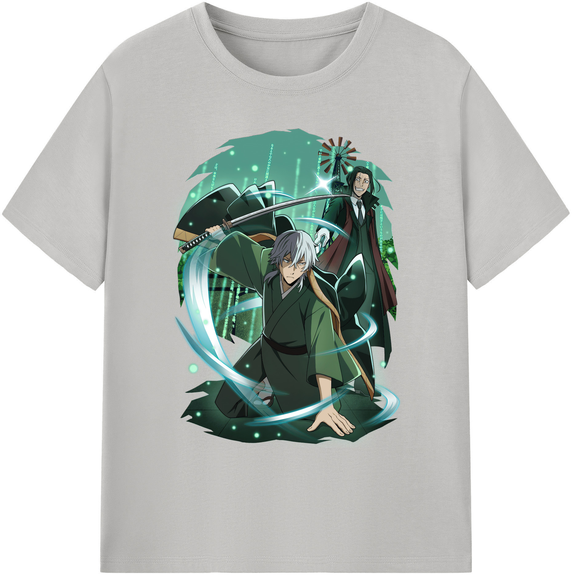 （画像用） 文豪ストレイドッグス Bungo Stray Dogs 綿100％ メンズ半袖Tシャツ｜肌触りやわらか＆通気性
