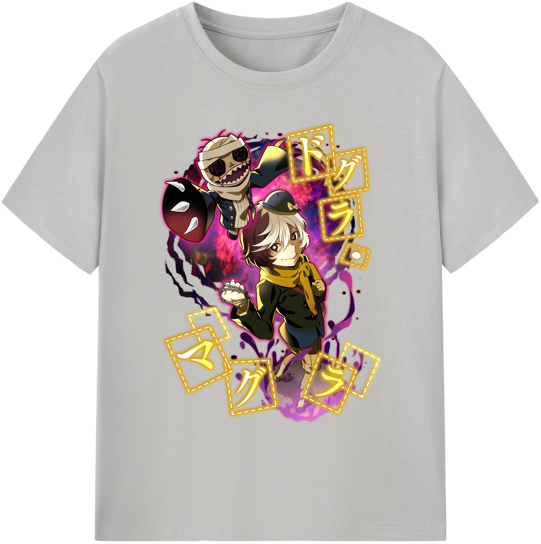 （画像用） 文豪ストレイドッグス Bungo Stray Dogs 綿100％ メンズ半袖Tシャツ｜肌触りやわらか＆通気性