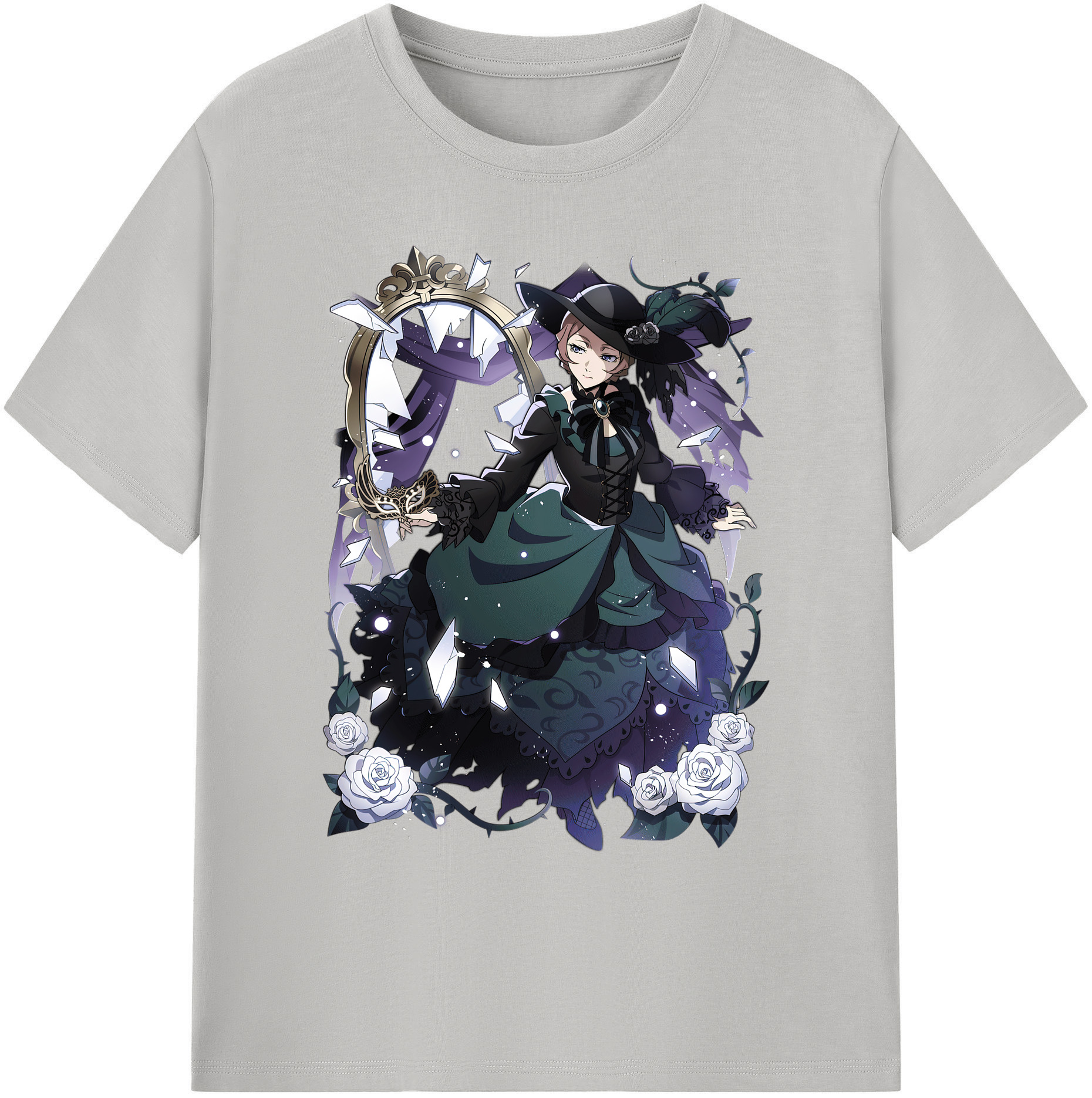 （画像用） 文豪ストレイドッグス Bungo Stray Dogs 綿100％ メンズ半袖Tシャツ｜肌触りやわらか＆通気性