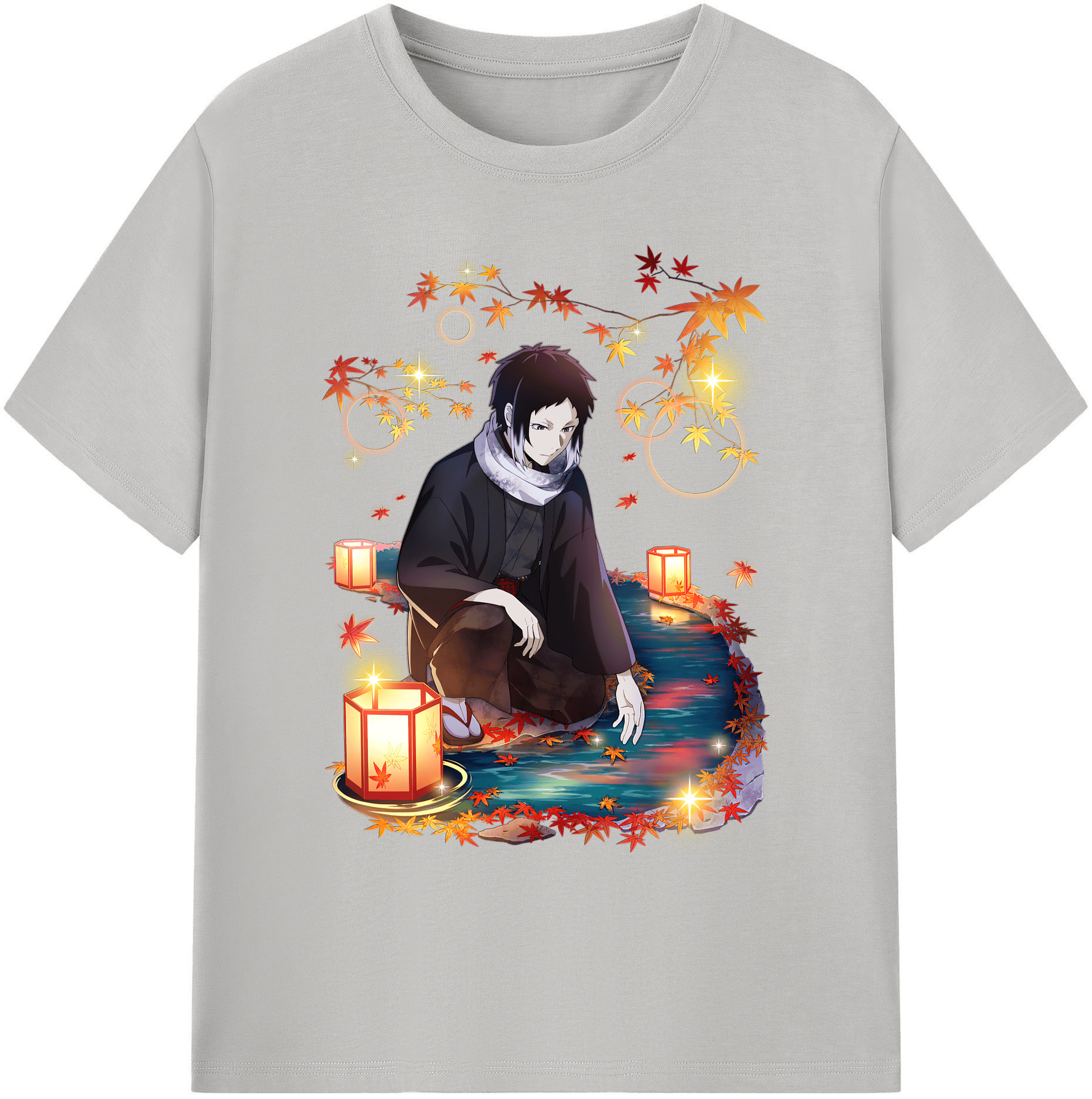（画像用） 文豪ストレイドッグス Bungo Stray Dogs 綿100％ メンズ半袖Tシャツ｜肌触りやわらか＆通気性