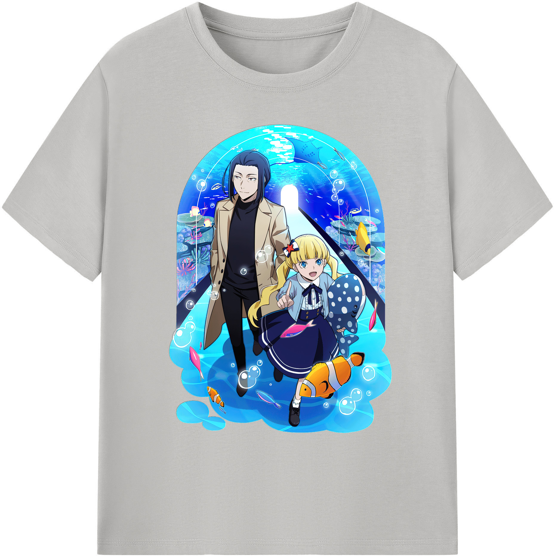（画像用） 文豪ストレイドッグス Bungo Stray Dogs 綿100％ メンズ半袖Tシャツ｜肌触りやわらか＆通気性