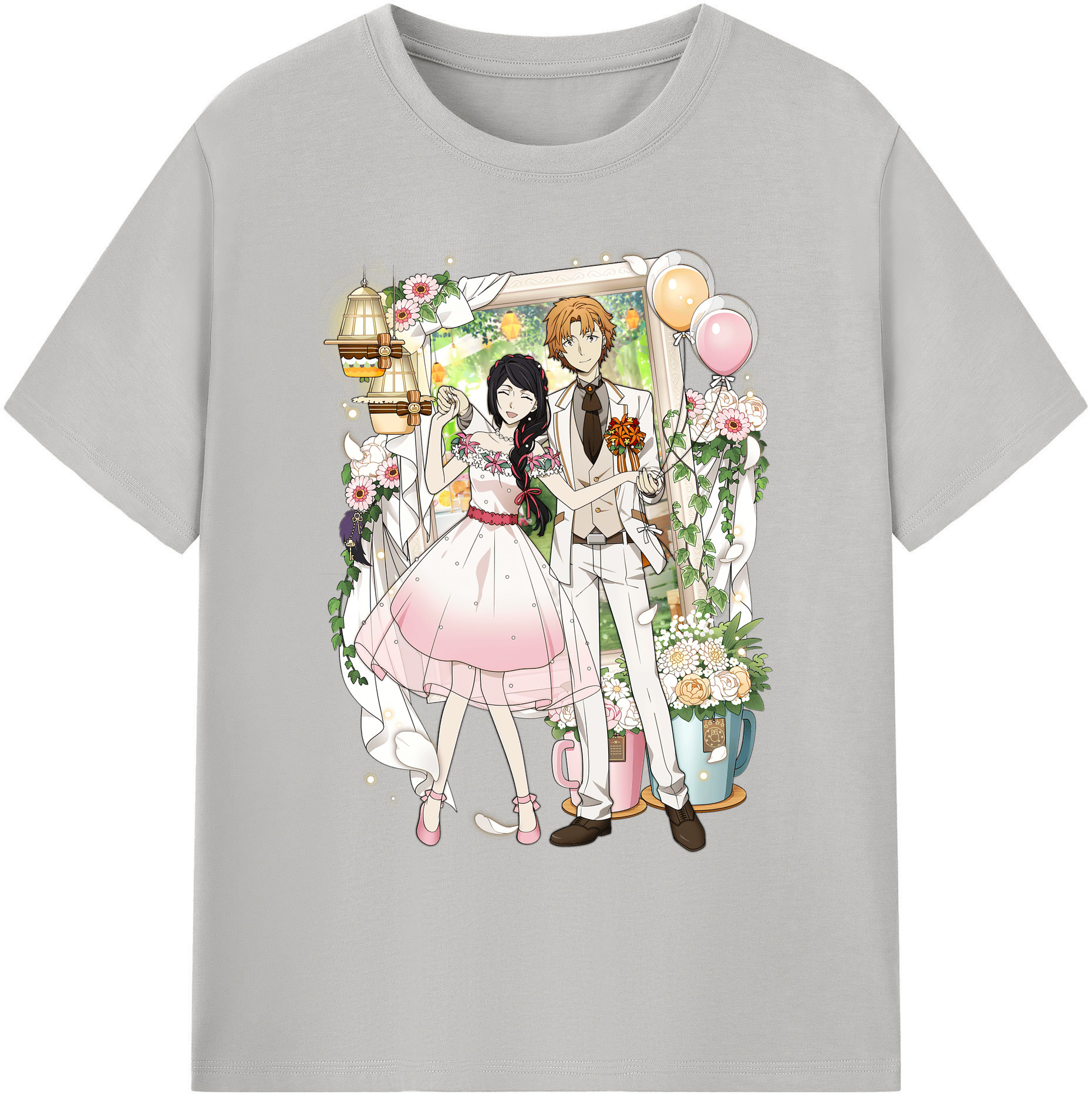 （画像用） 文豪ストレイドッグス Bungo Stray Dogs 綿100％ メンズ半袖Tシャツ｜肌触りやわらか＆通気性