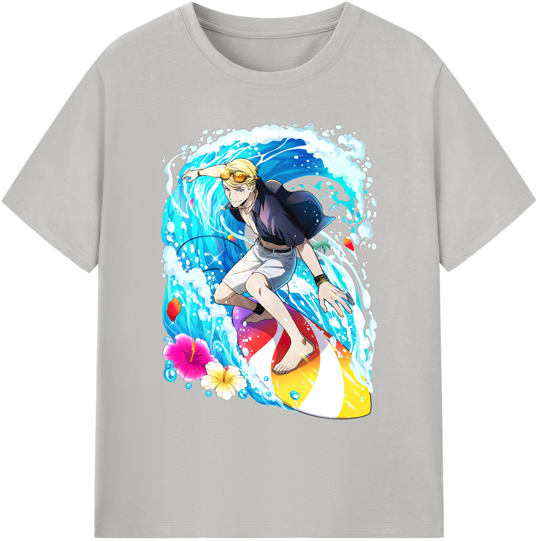 （画像用） 文豪ストレイドッグス Bungo Stray Dogs 綿100％ メンズ半袖Tシャツ｜肌触りやわらか＆通気性