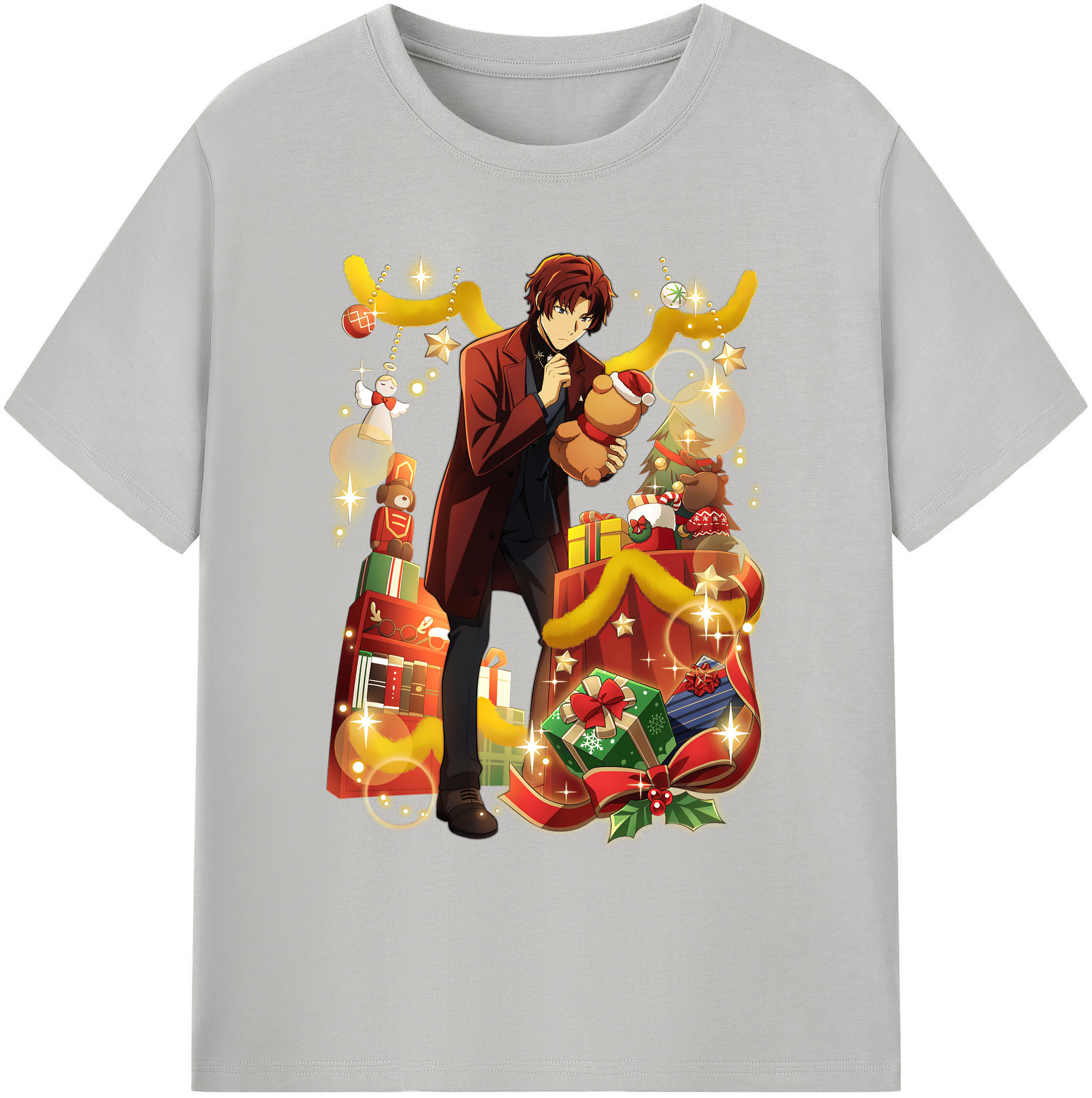 （画像用） 文豪ストレイドッグス Bungo Stray Dogs 綿100％ メンズ半袖Tシャツ｜肌触りやわらか＆通気性