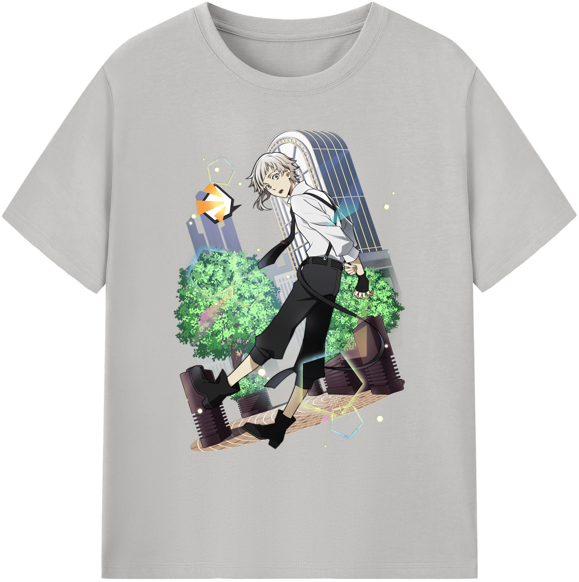 （画像用） 文豪ストレイドッグス Bungo Stray Dogs 綿100％ メンズ半袖Tシャツ｜肌触りやわらか＆通気性