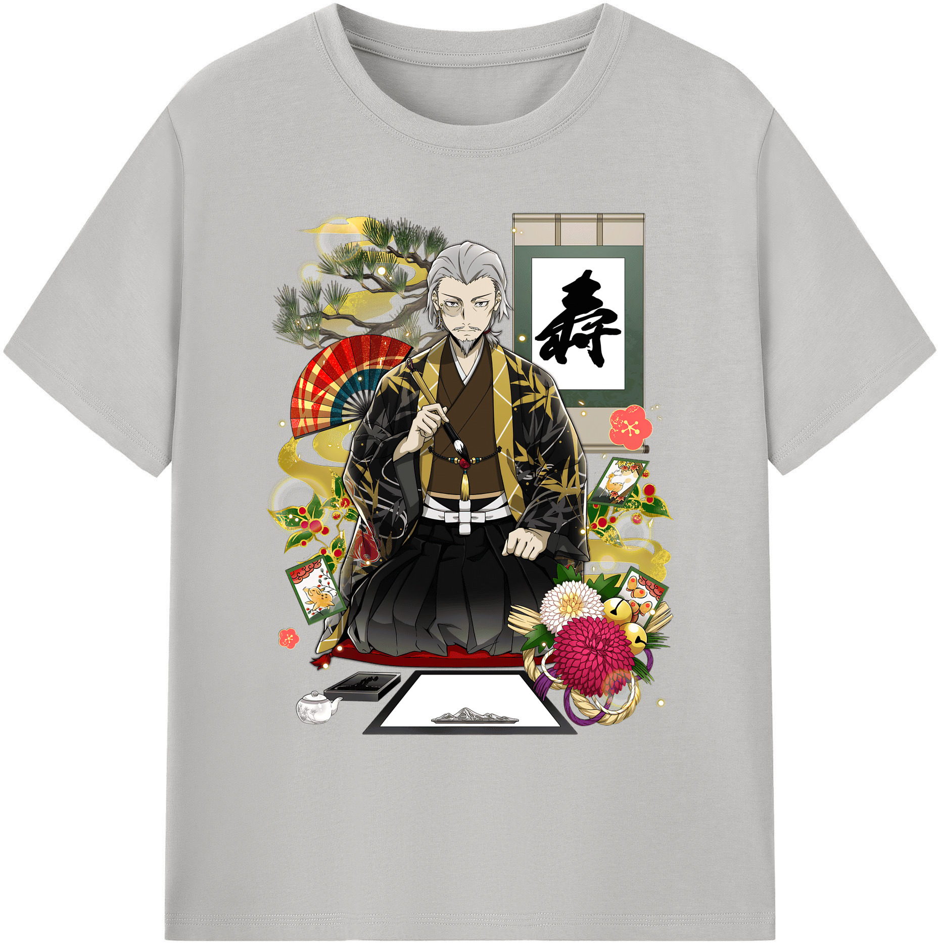 （画像用） 文豪ストレイドッグス Bungo Stray Dogs 綿100％ メンズ半袖Tシャツ｜肌触りやわらか＆通気性
