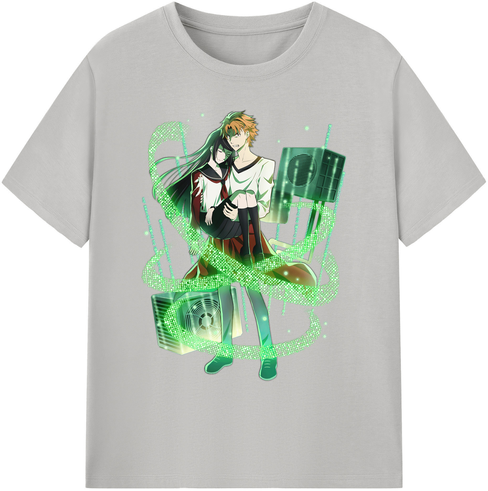 （画像用） 文豪ストレイドッグス Bungo Stray Dogs 綿100％ メンズ半袖Tシャツ｜肌触りやわらか＆通気性