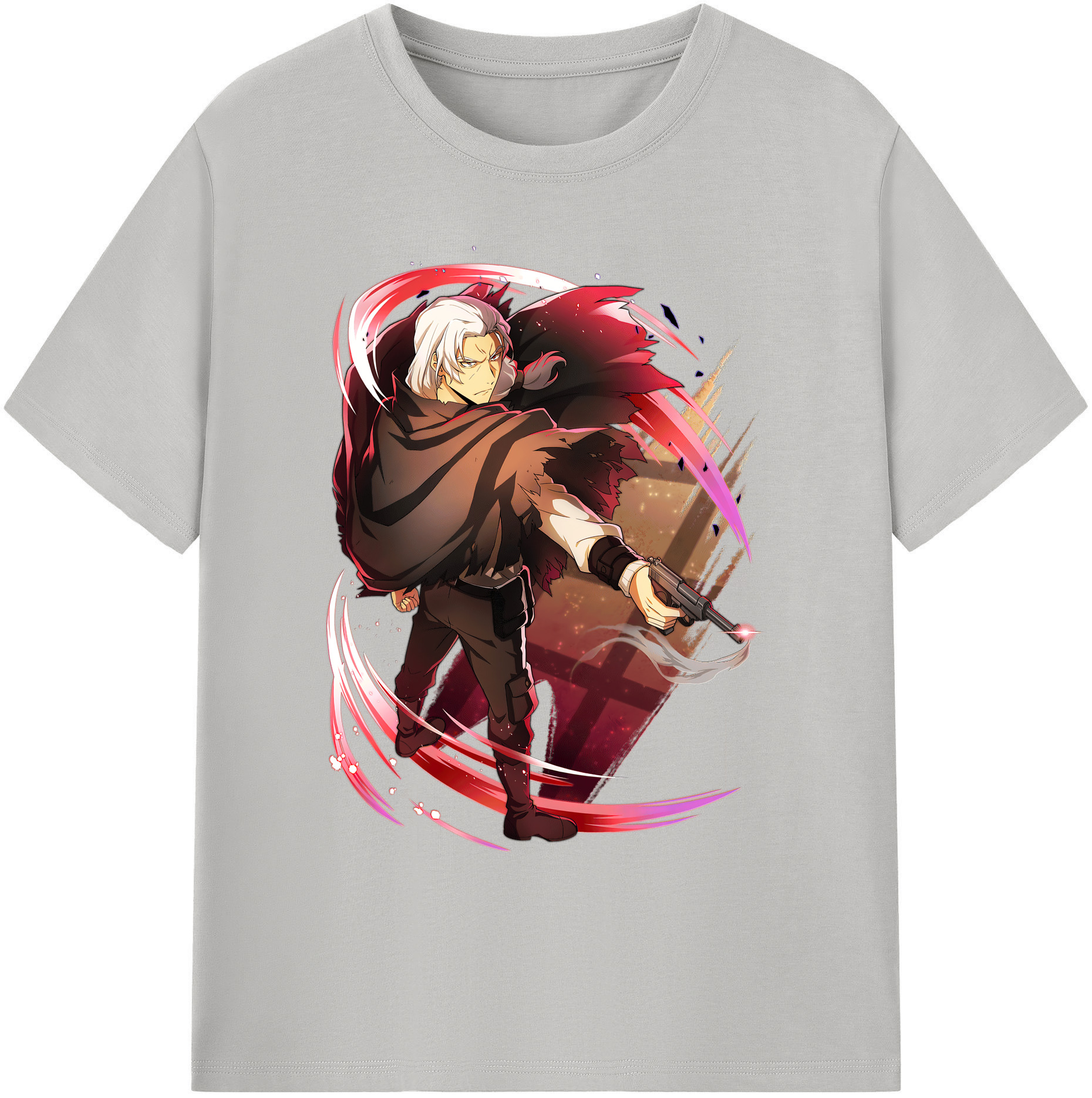 （画像用） 文豪ストレイドッグス Bungo Stray Dogs 綿100％ メンズ半袖Tシャツ｜肌触りやわらか＆通気性