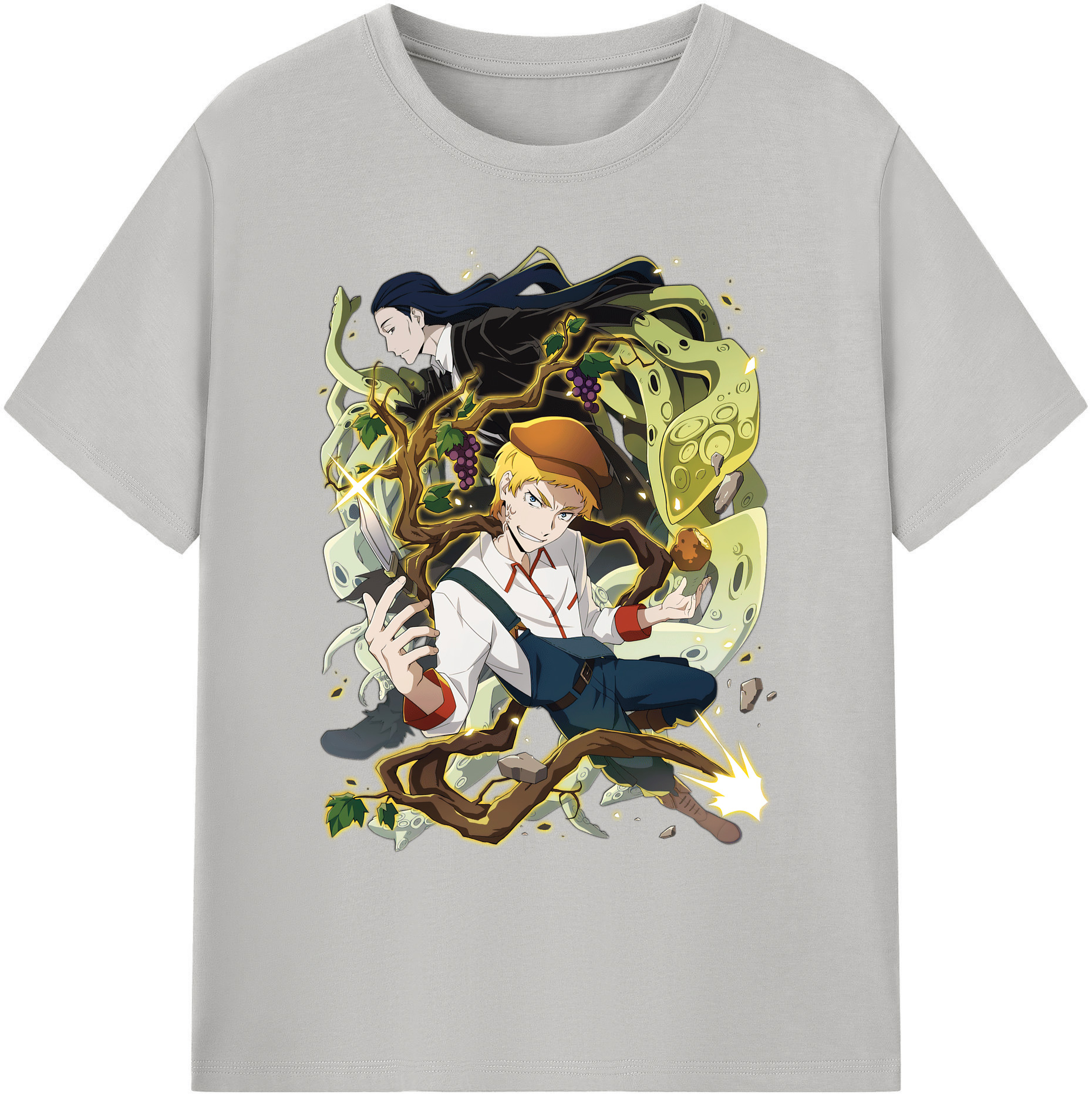 （画像用） 文豪ストレイドッグス Bungo Stray Dogs 綿100％ メンズ半袖Tシャツ｜肌触りやわらか＆通気性