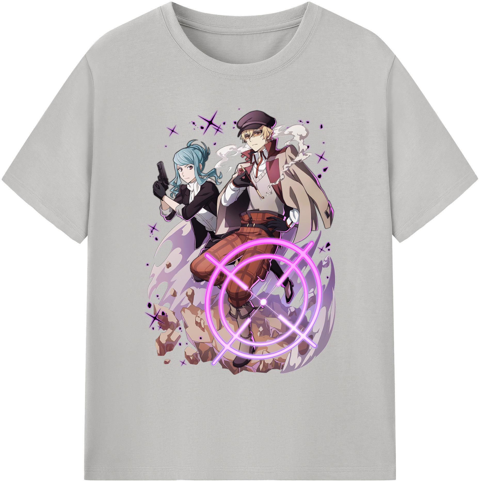 （画像用） 文豪ストレイドッグス Bungo Stray Dogs 綿100％ メンズ半袖Tシャツ｜肌触りやわらか＆通気性
