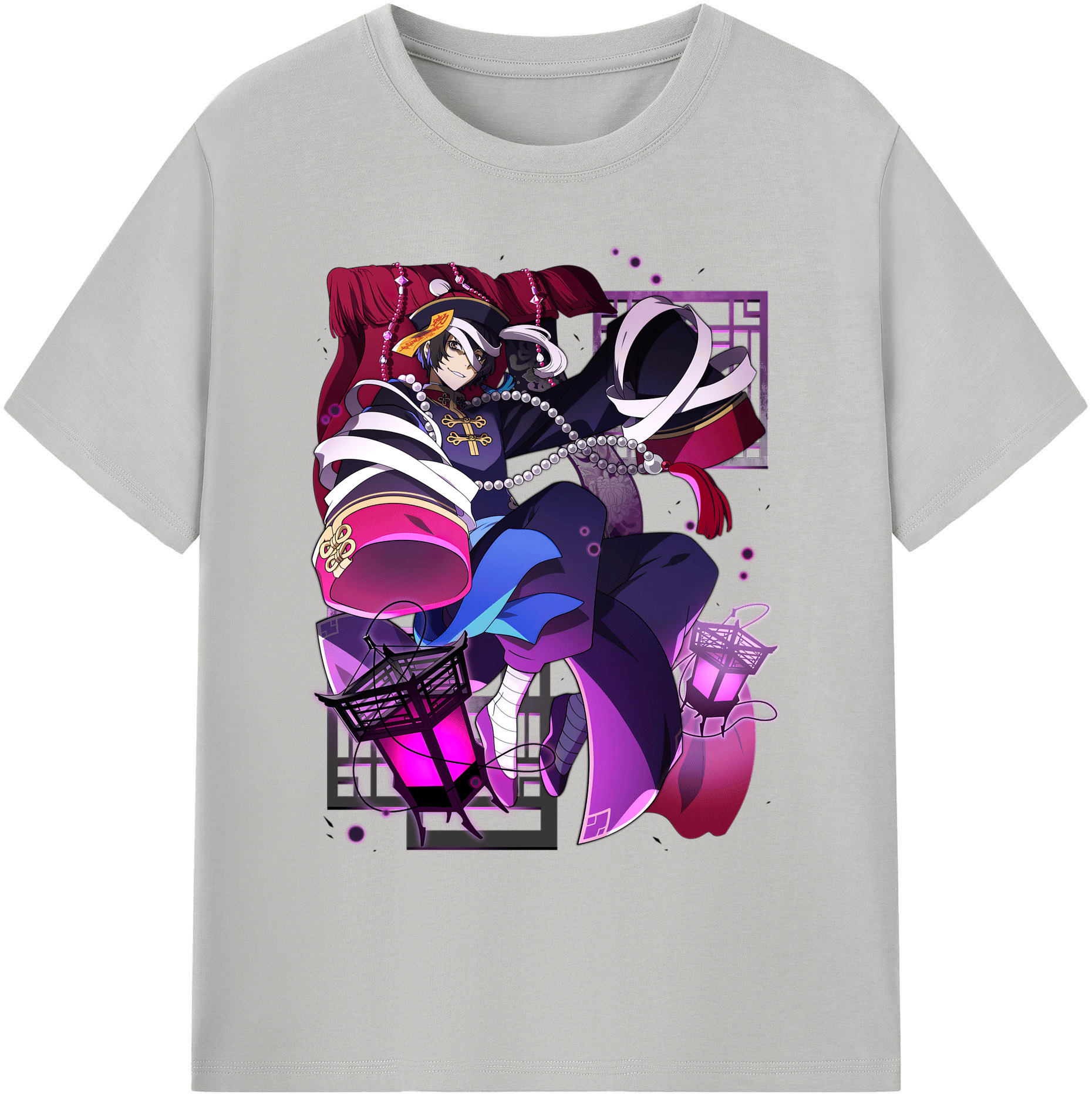 （画像用） 文豪ストレイドッグス Bungo Stray Dogs 綿100％ メンズ半袖Tシャツ｜肌触りやわらか＆通気性