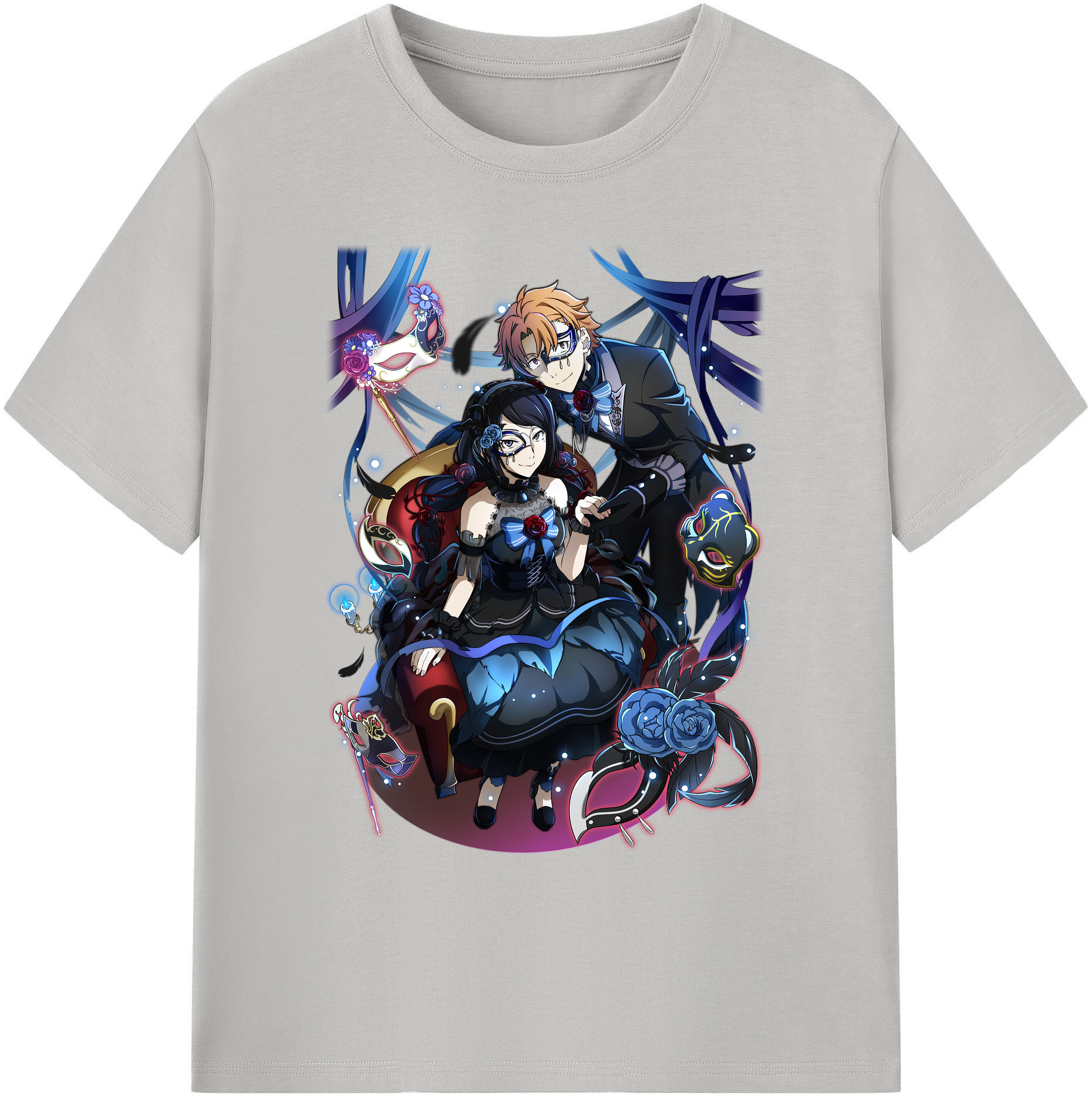 （画像用） 文豪ストレイドッグス Bungo Stray Dogs 綿100％ メンズ半袖Tシャツ｜肌触りやわらか＆通気性