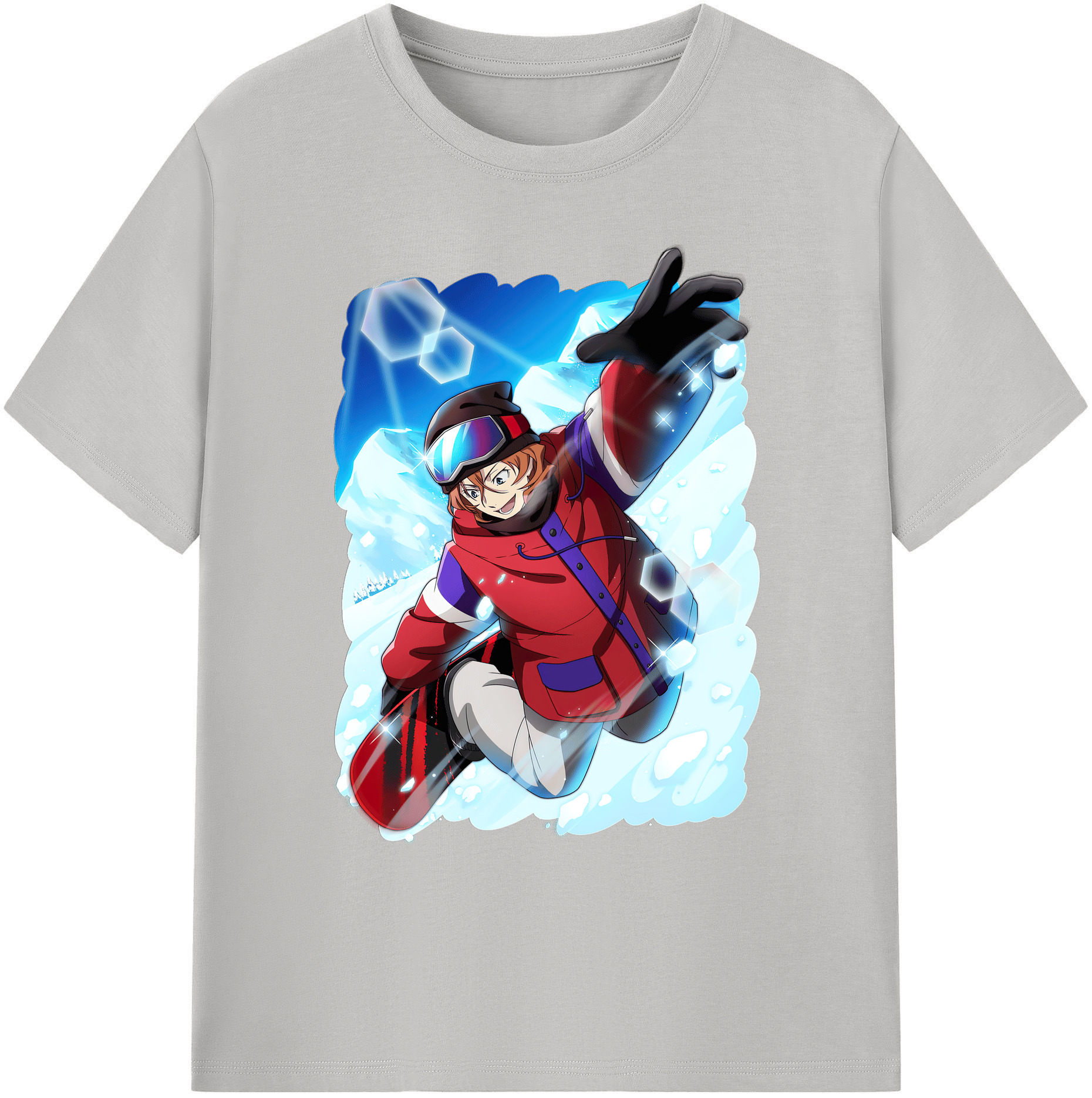 （画像用） 文豪ストレイドッグス Bungo Stray Dogs 綿100％ メンズ半袖Tシャツ｜肌触りやわらか＆通気性