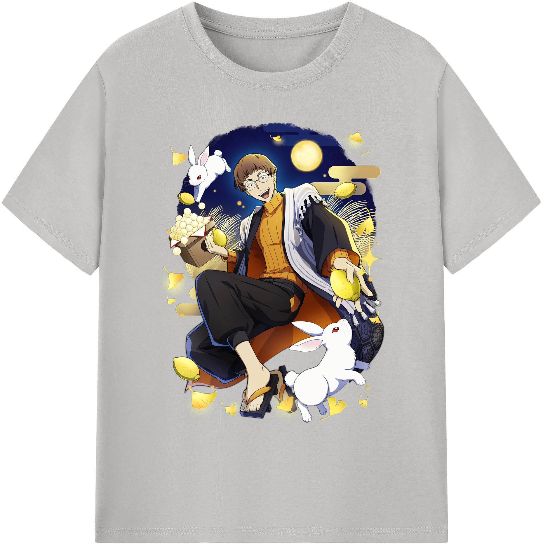 （画像用） 文豪ストレイドッグス Bungo Stray Dogs 綿100％ メンズ半袖Tシャツ｜肌触りやわらか＆通気性