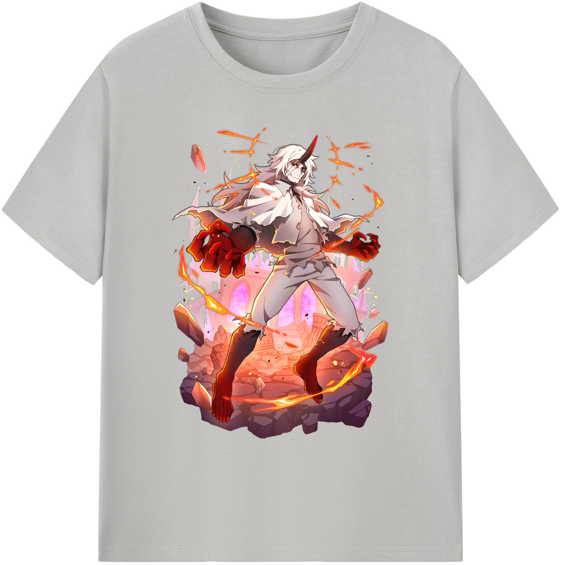 （画像用） 文豪ストレイドッグス Bungo Stray Dogs 綿100％ メンズ半袖Tシャツ｜肌触りやわらか＆通気性