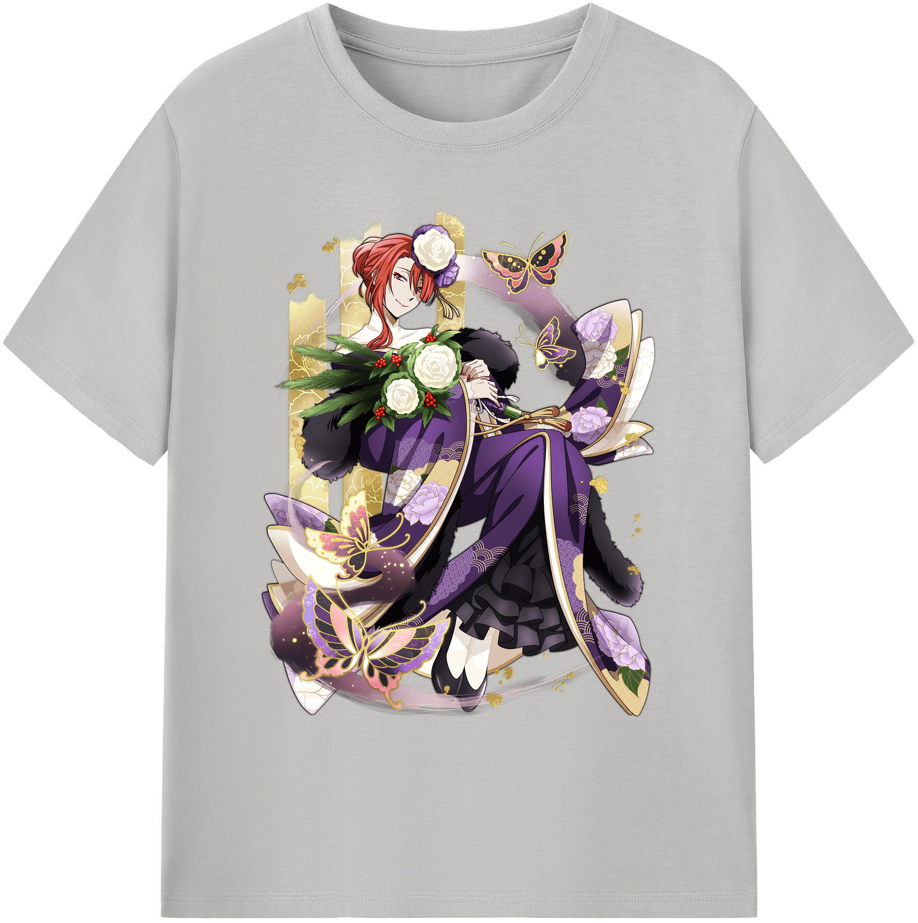 （画像用） 文豪ストレイドッグス Bungo Stray Dogs 綿100％ メンズ半袖Tシャツ｜肌触りやわらか＆通気性